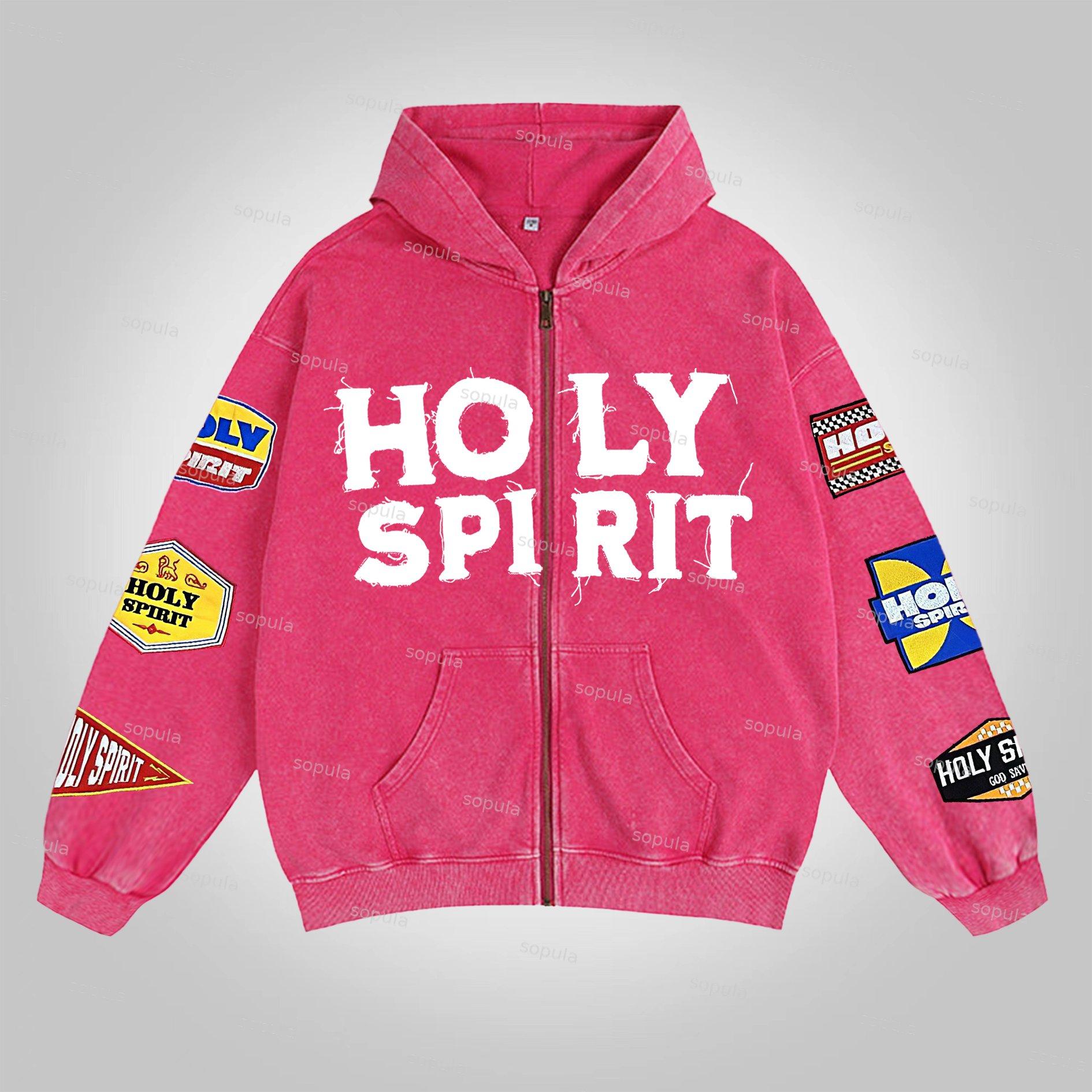 Sopula Streetwear Risen King Graphic Jesus Washed Zip-Up Hoodie Product Image