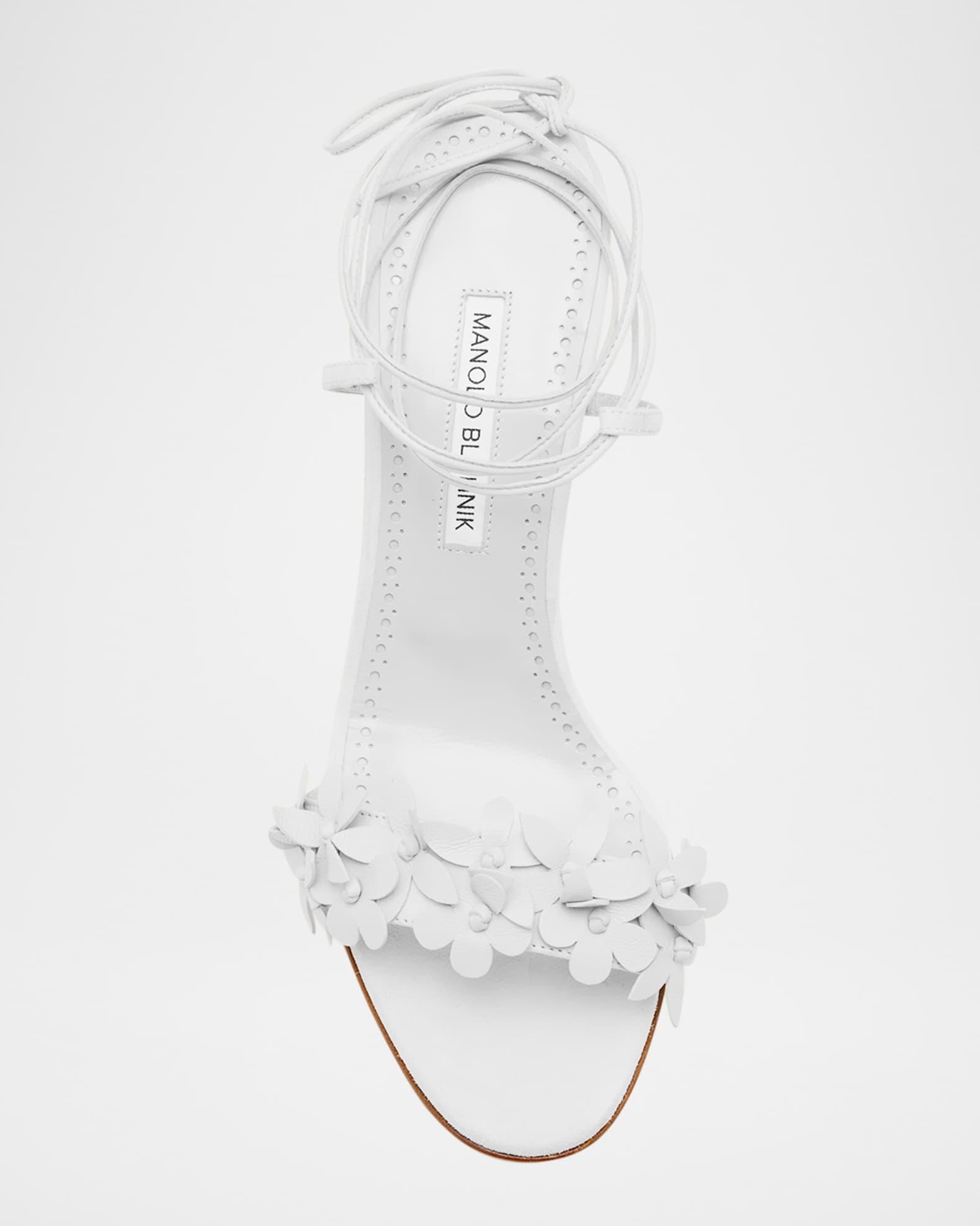 Anista Nappa Leather Ankle-Wrap Sandals Product Image