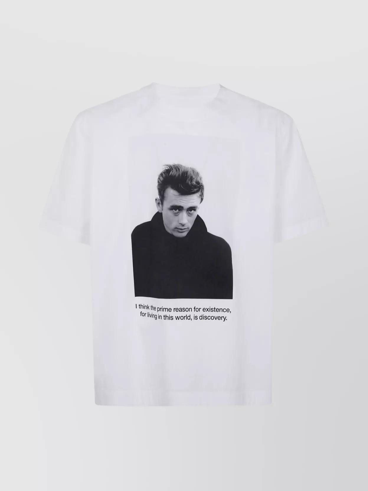 SACAI James Dean Cotton Popelin T-shirt Clothing In White Product Image