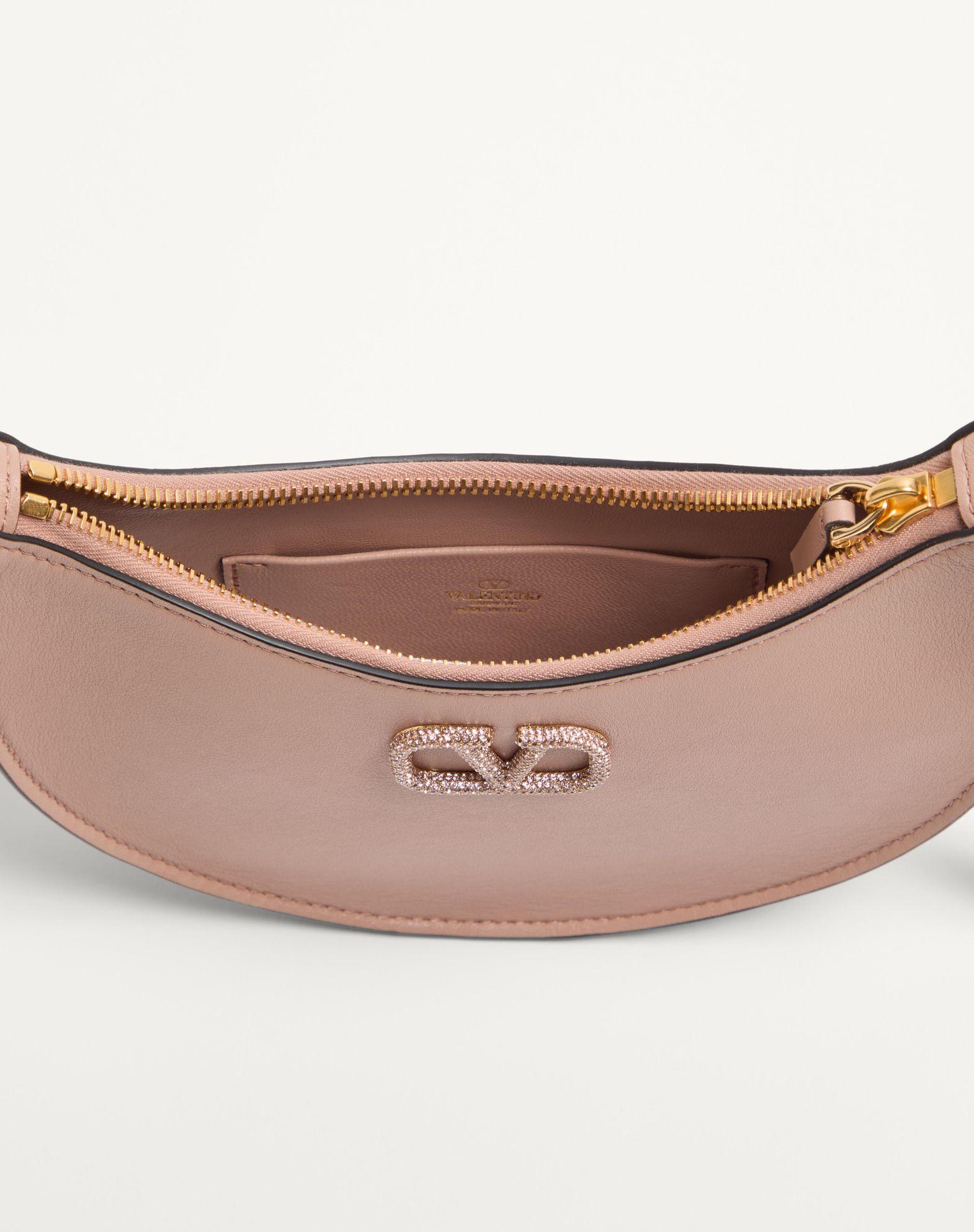 Vlogo Signature Calfskin Hobo Mini Bag With Jewel Logo Product Image