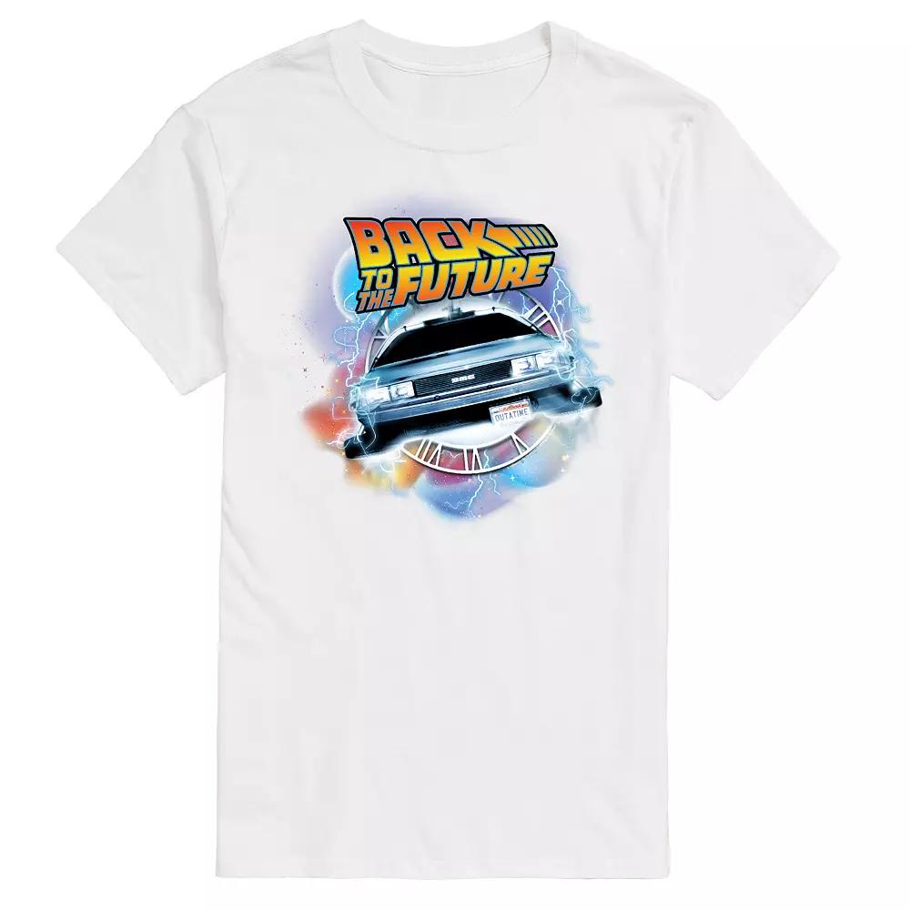 Big & Tall Back to the Future Time Traveling Delorean Graphic Tee, Men's,  Product Image