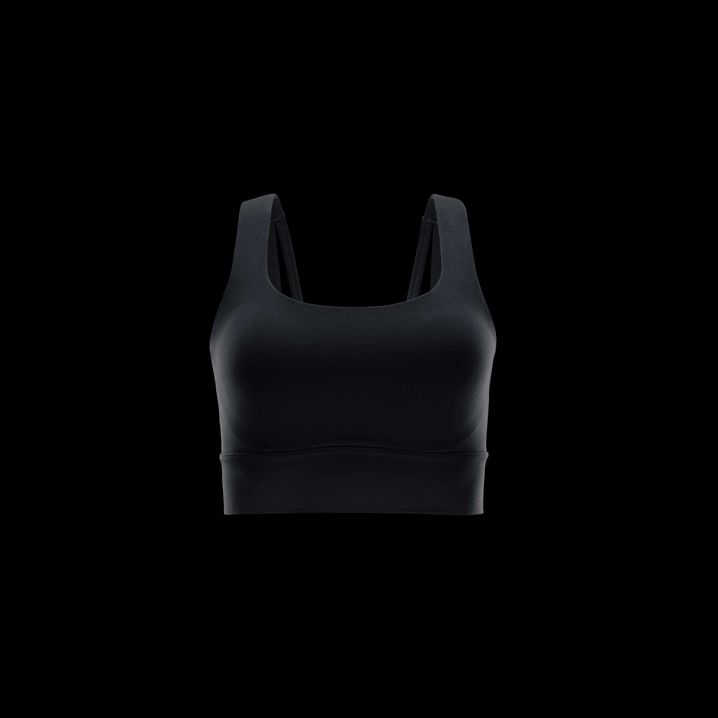 Nike Womens Zenvy Medium-Support Padded Longline Sports Bra | DO6619-010 Product Image