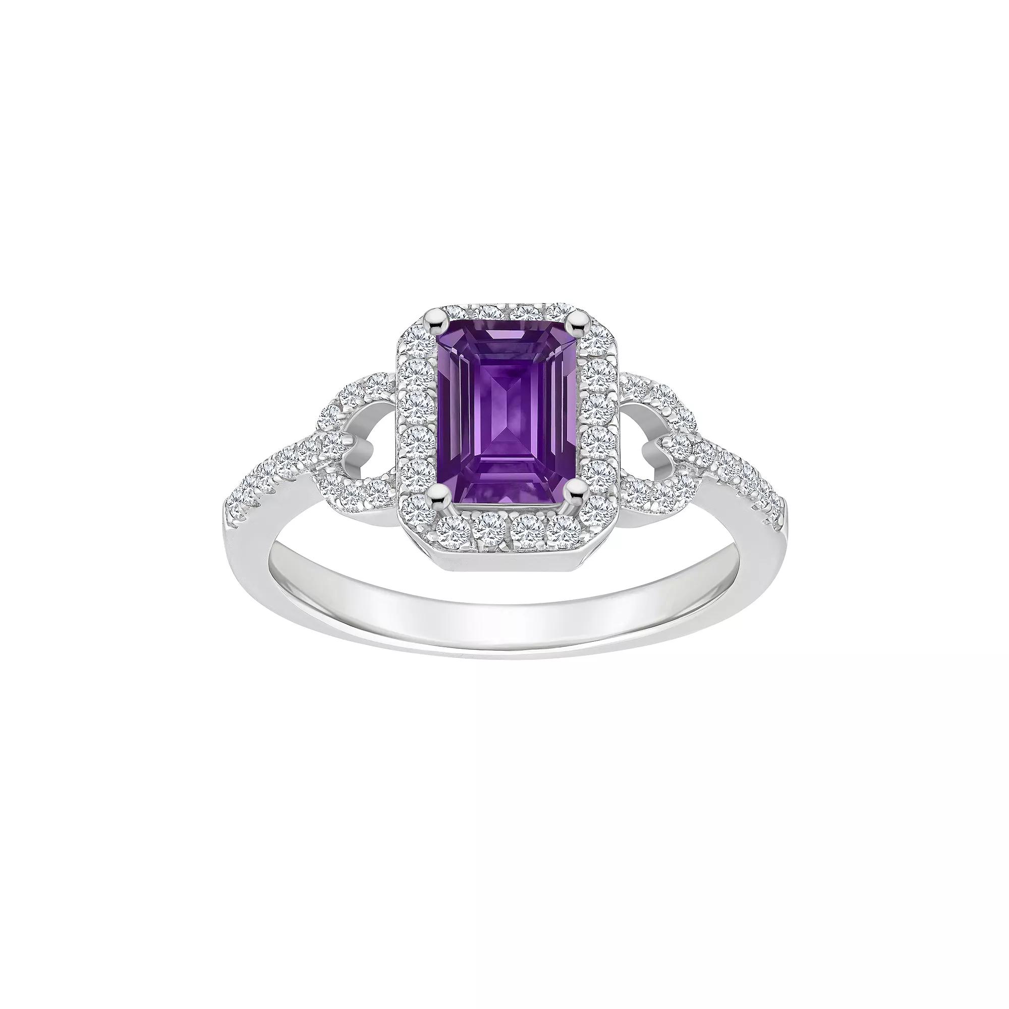 Celebration Gems Sterling Silver Sky Blue Topaz & White Topaz Accent Ring, Women's,  Product Image