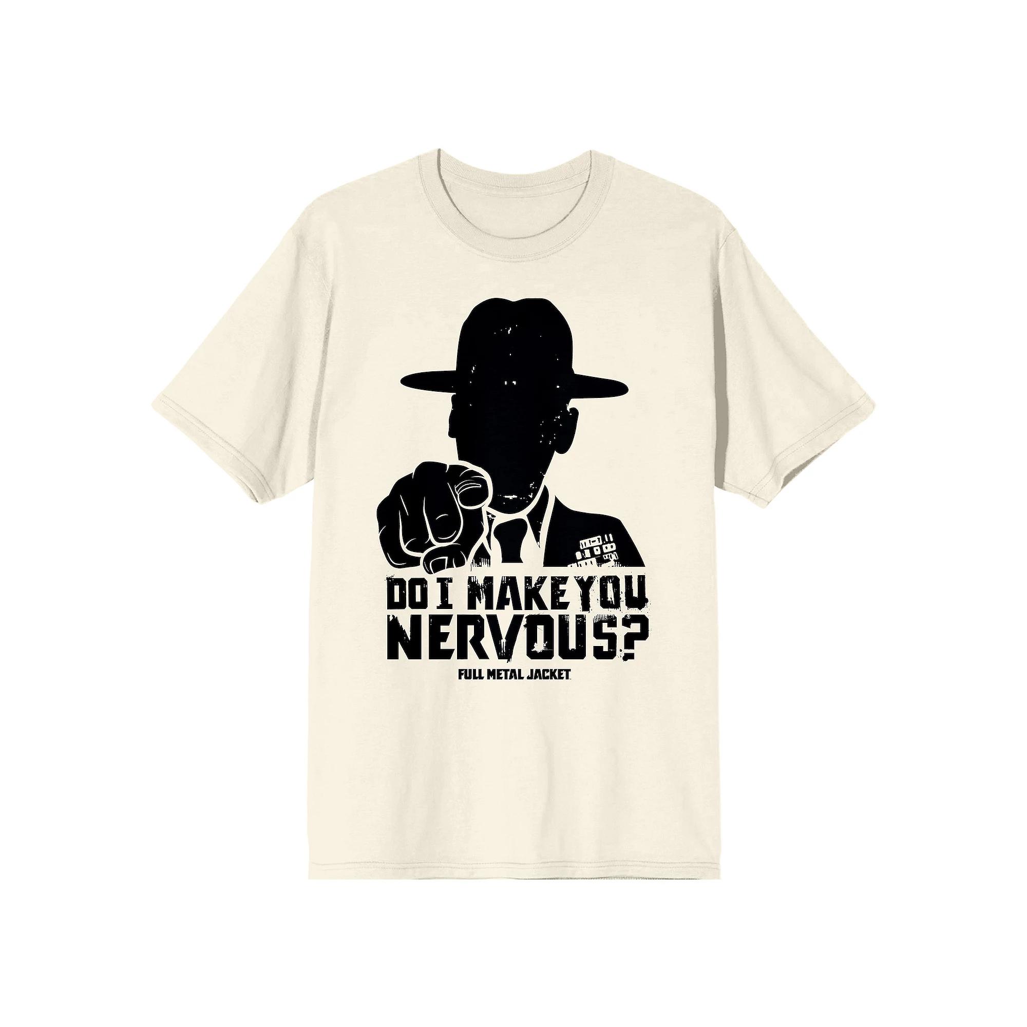 Men's Full Metal Jacket Do I Make You Nervous Graphic Tee,  Product Image