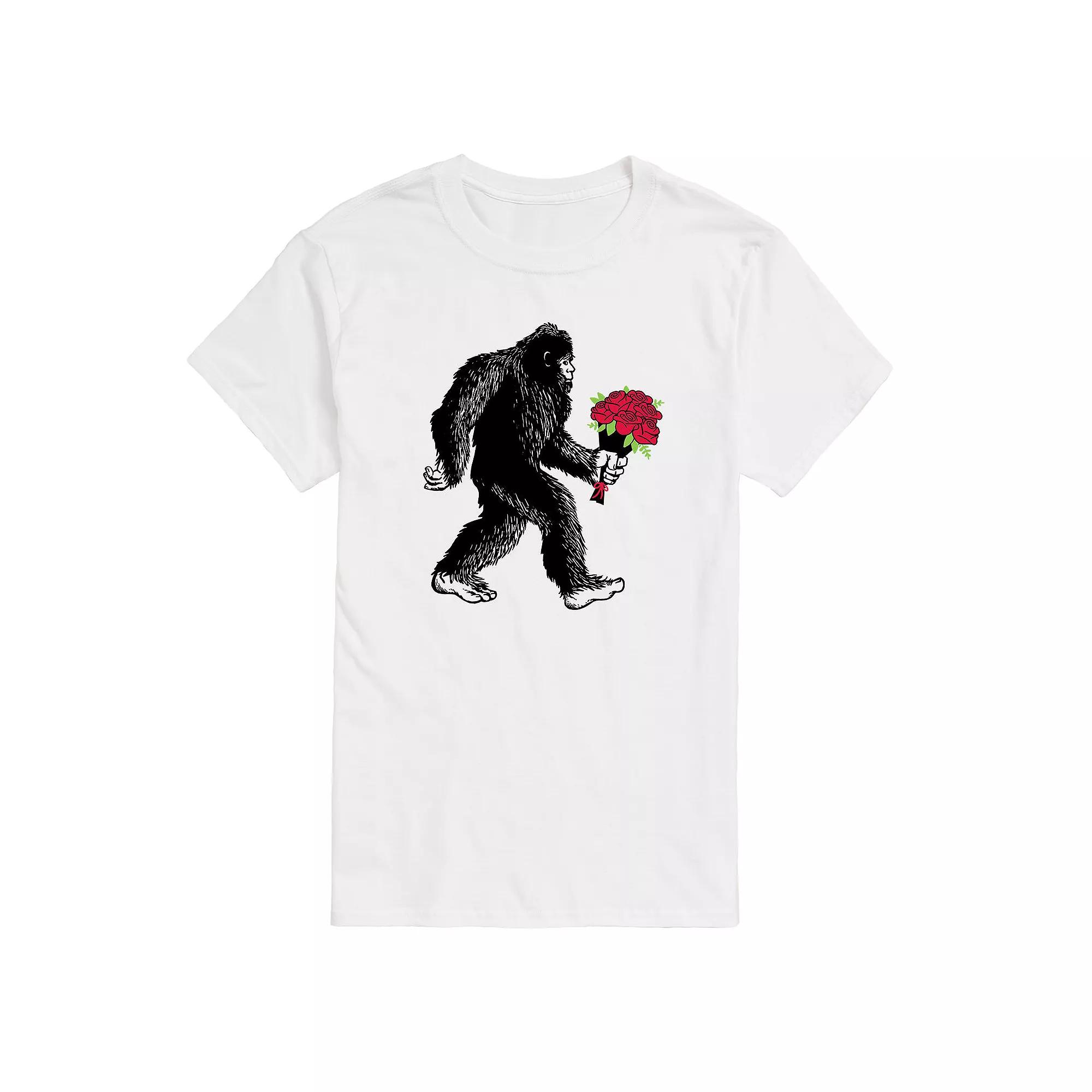 Big & Tall Sasquatch Flowers Graphic Tee, Men's,  Product Image