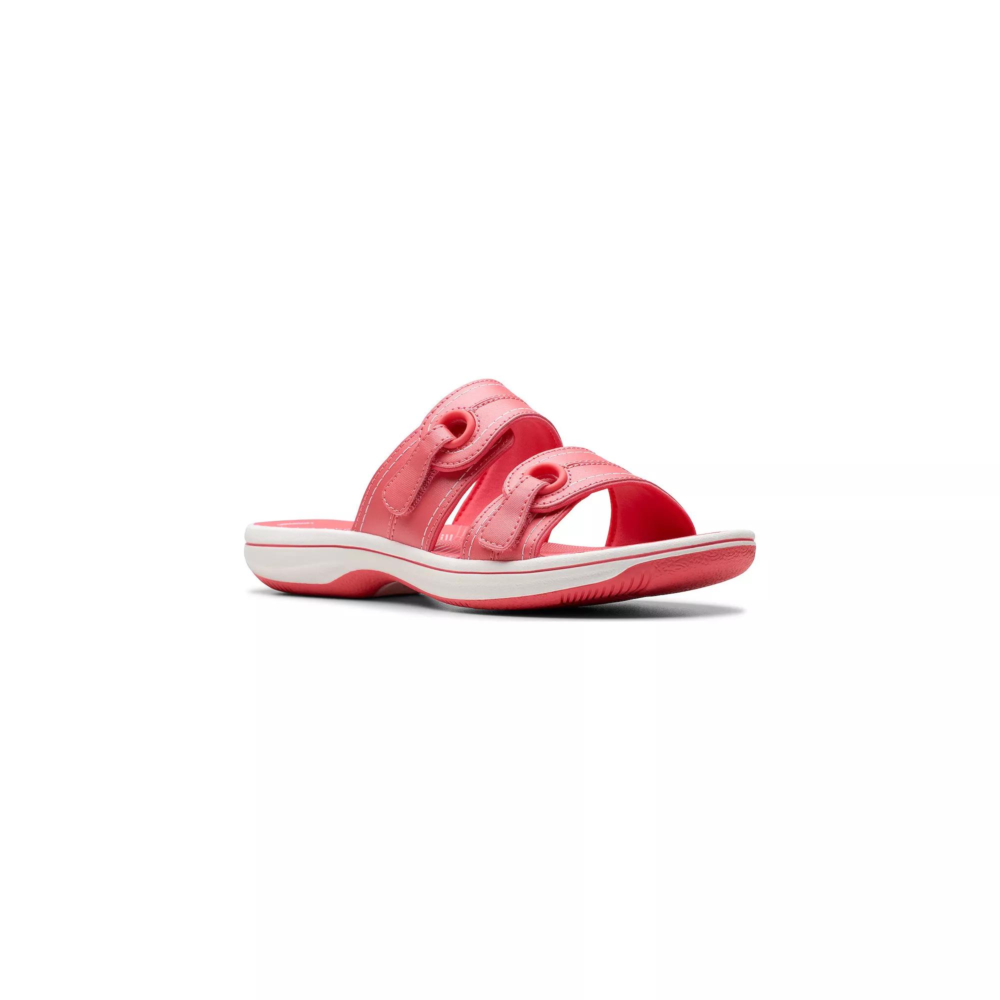 Clarks® Breeze Maye Cloudstepper Women's Flip Flop Sandals, Size: 11, Bright Pink Product Image