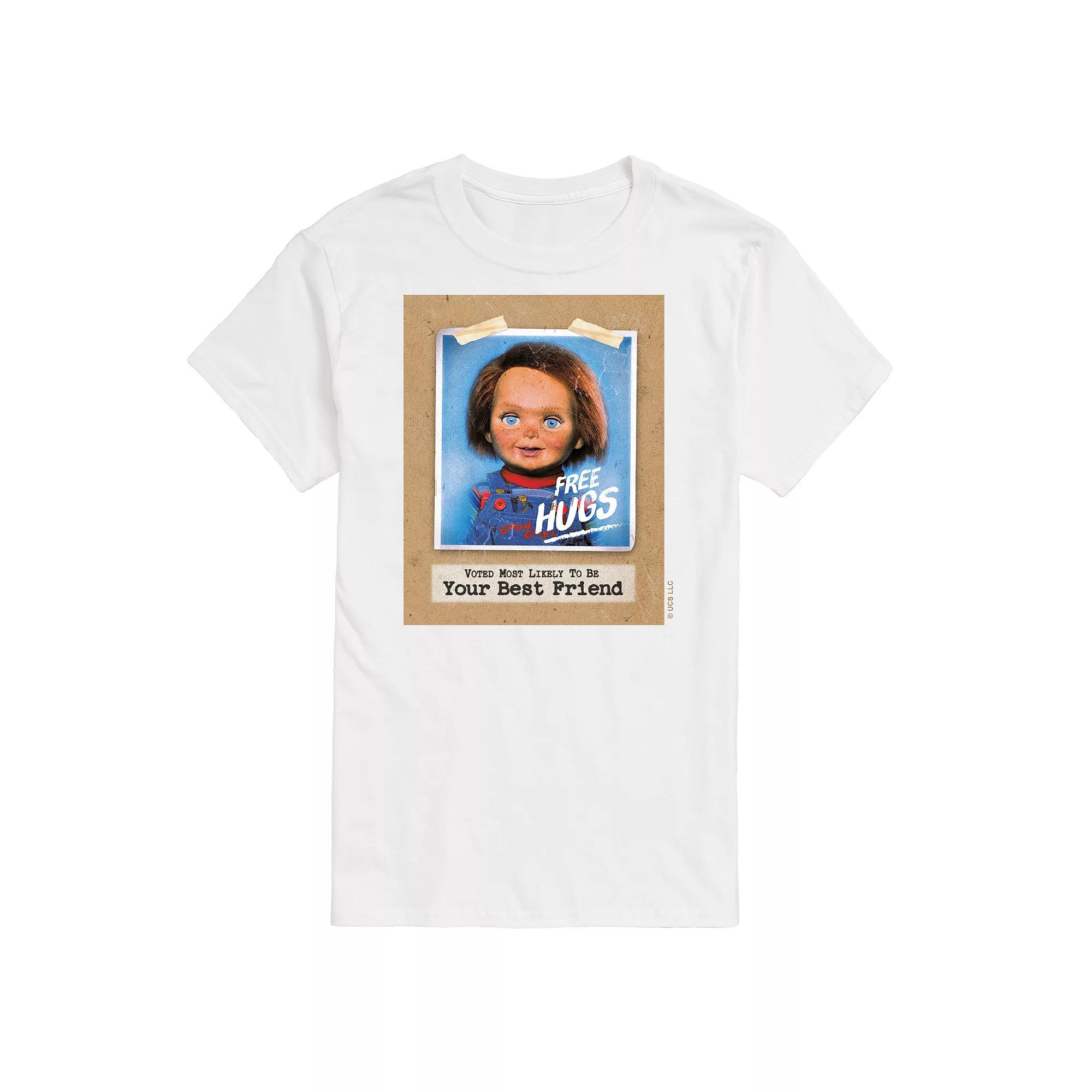 Big & Tall Chucky Free Hugs Graphic Tee, Men's,  Product Image