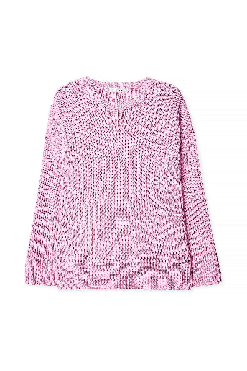 Round Neck Knitted Sweater Product Image
