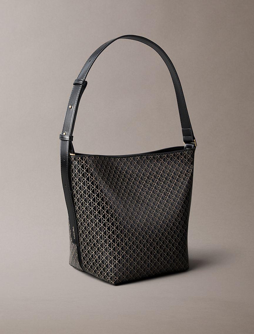 Allover Emblem Logo Bucket Bag with Pouch Product Image