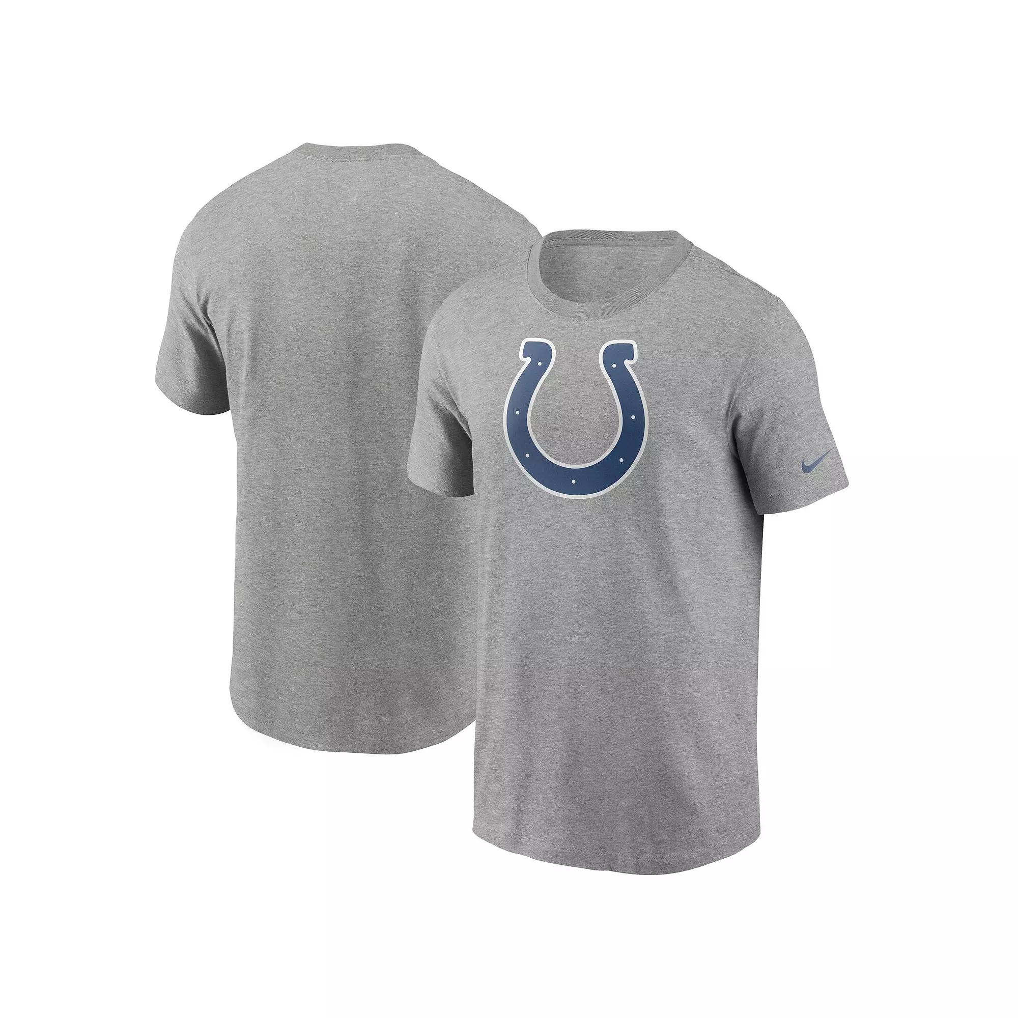 Men's Nike Heathered Gray Indianapolis Colts Primary Logo T-Shirt,  Product Image