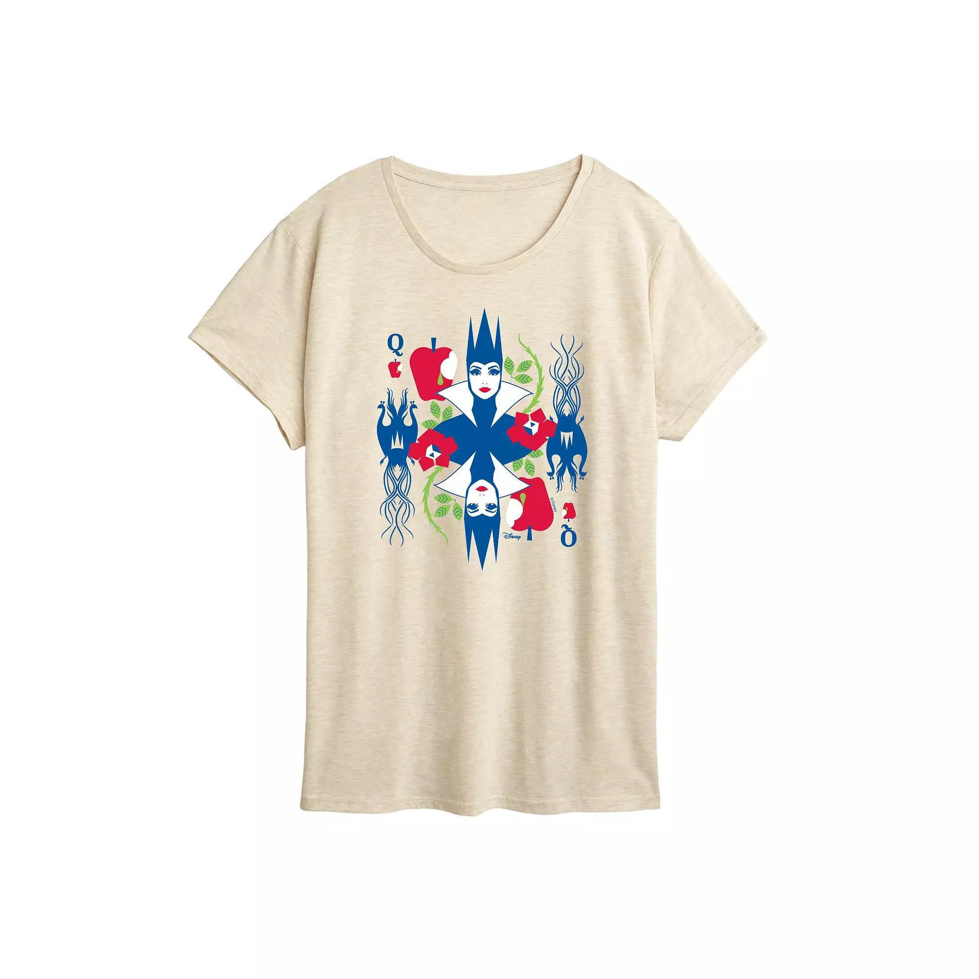 Disney's Snow White Evil Queen Women's Card Graphic Tee,  Product Image