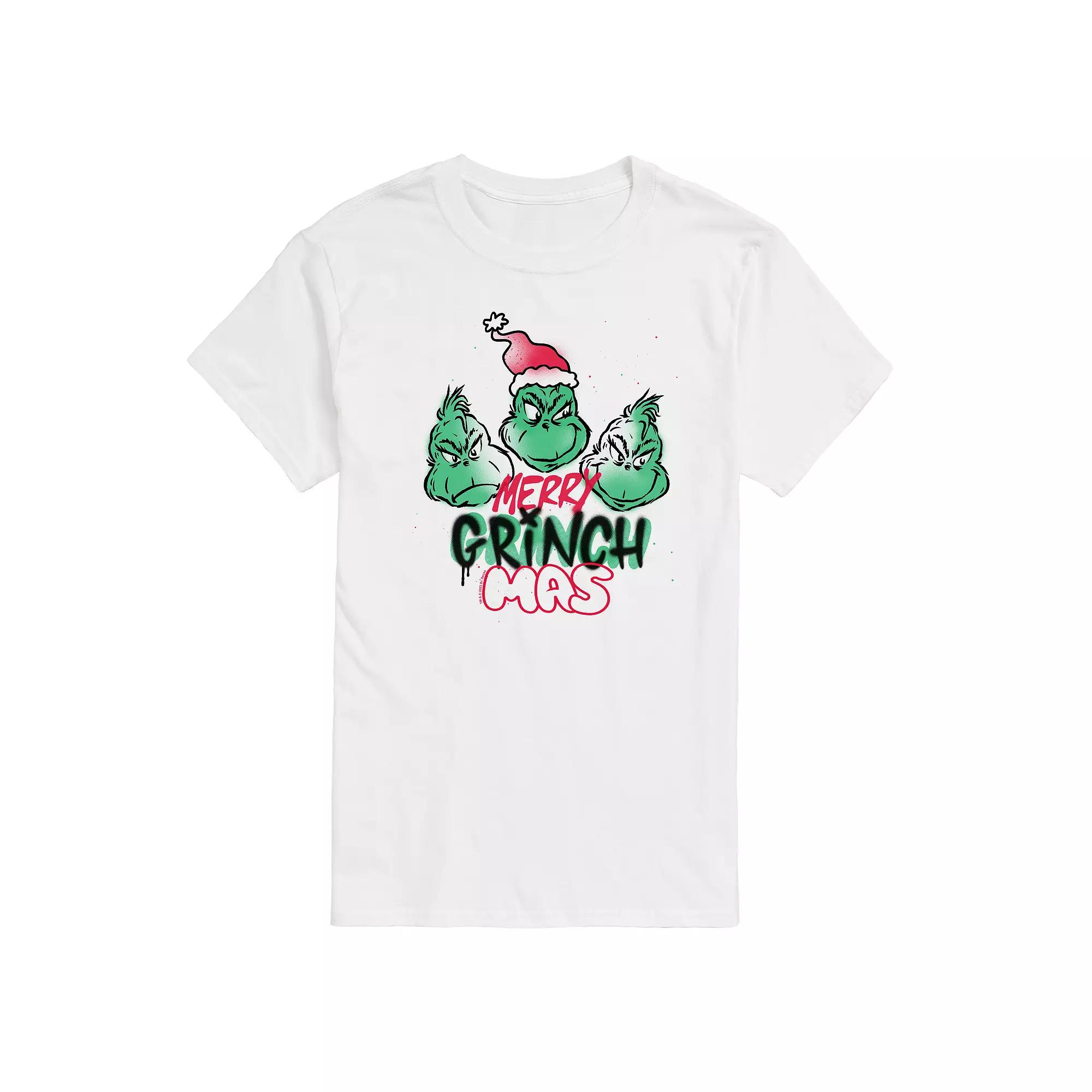 Men's Dr. Seuss The Grinch Merry Grinchmas Graphic Tee,  Product Image