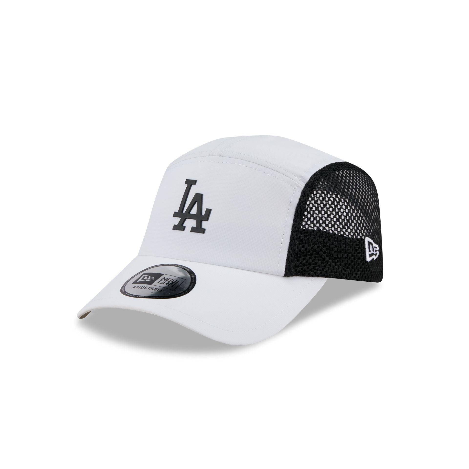 Los Angeles Dodgers White Poly Runner Adjustable Hat Male Product Image