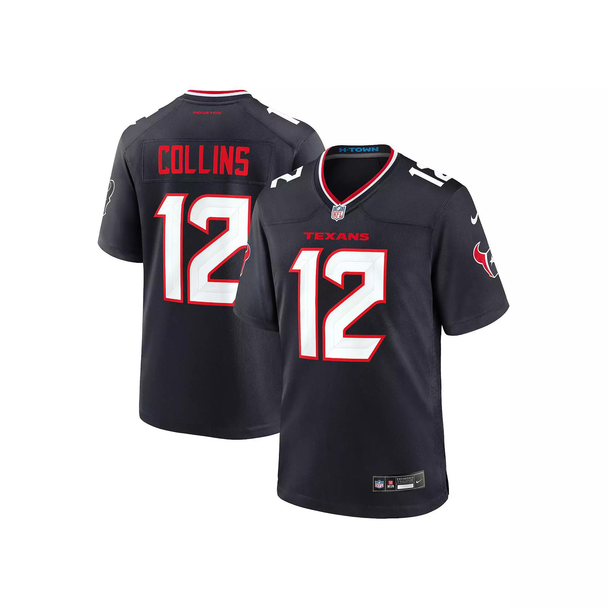 Nico Collins Houston Texans Nike Mens NFL Game Football Jersey | 67NM0B9F9HF-D1F Product Image