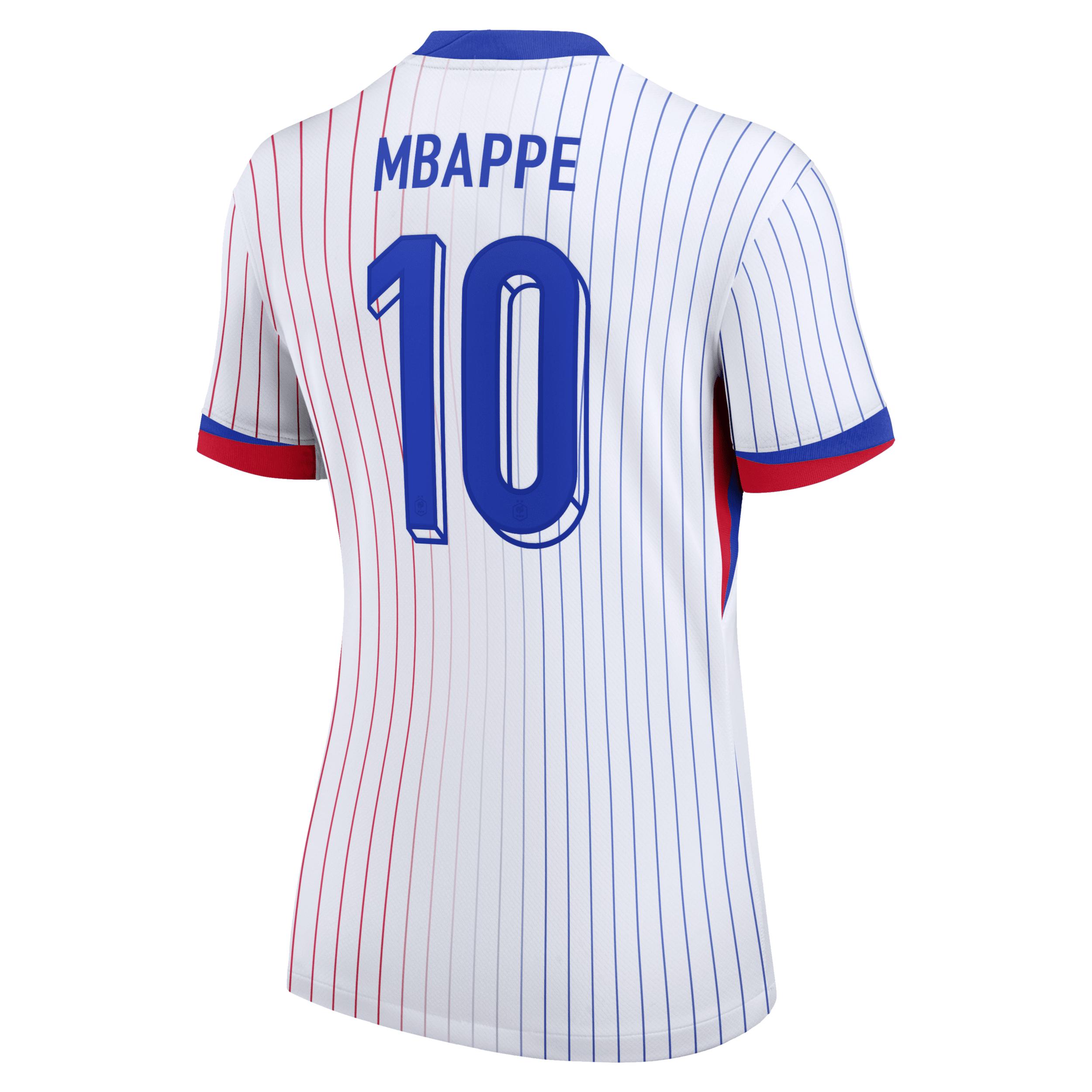 Kylian MbappÃ© France National Team 2024 Stadium Away Nike Women's Dri-FIT Soccer Jersey Product Image