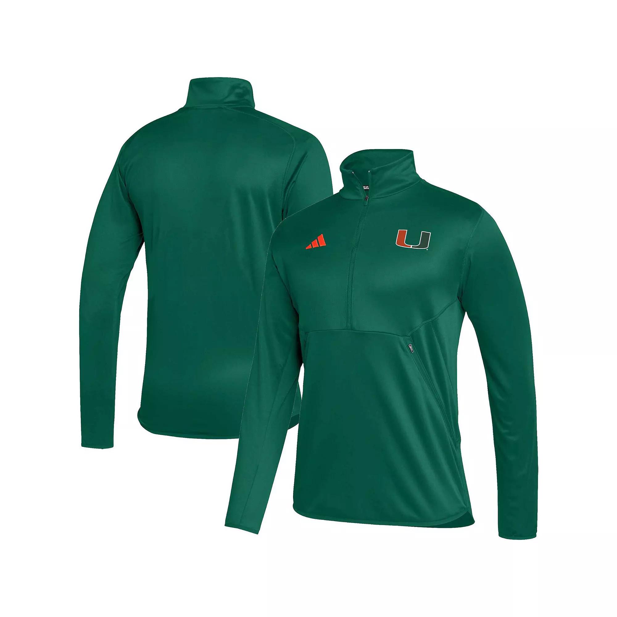 Men's adidas Black Mississippi State Bulldogs 2023 Sideline AEROREADY Half-Zip Top,  Product Image