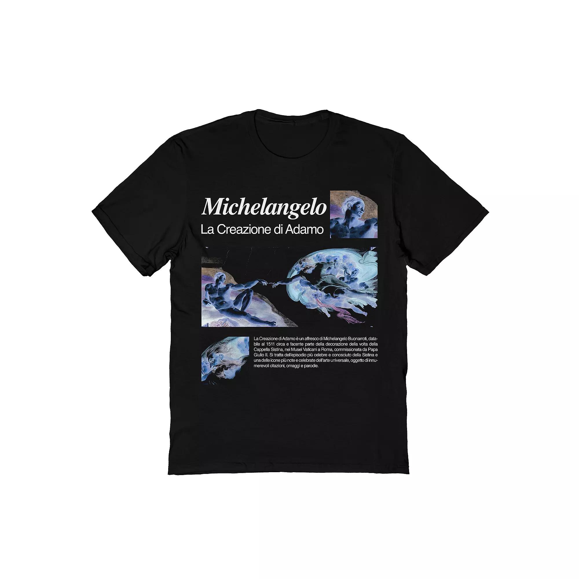Men's Michaelangelo La Creazione Di Adamo Tee, Size: XXL, Black Product Image