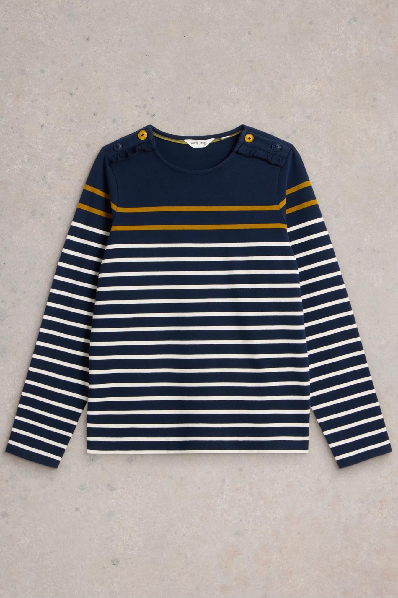 Whitney Stripe Boatneck Top Product Image