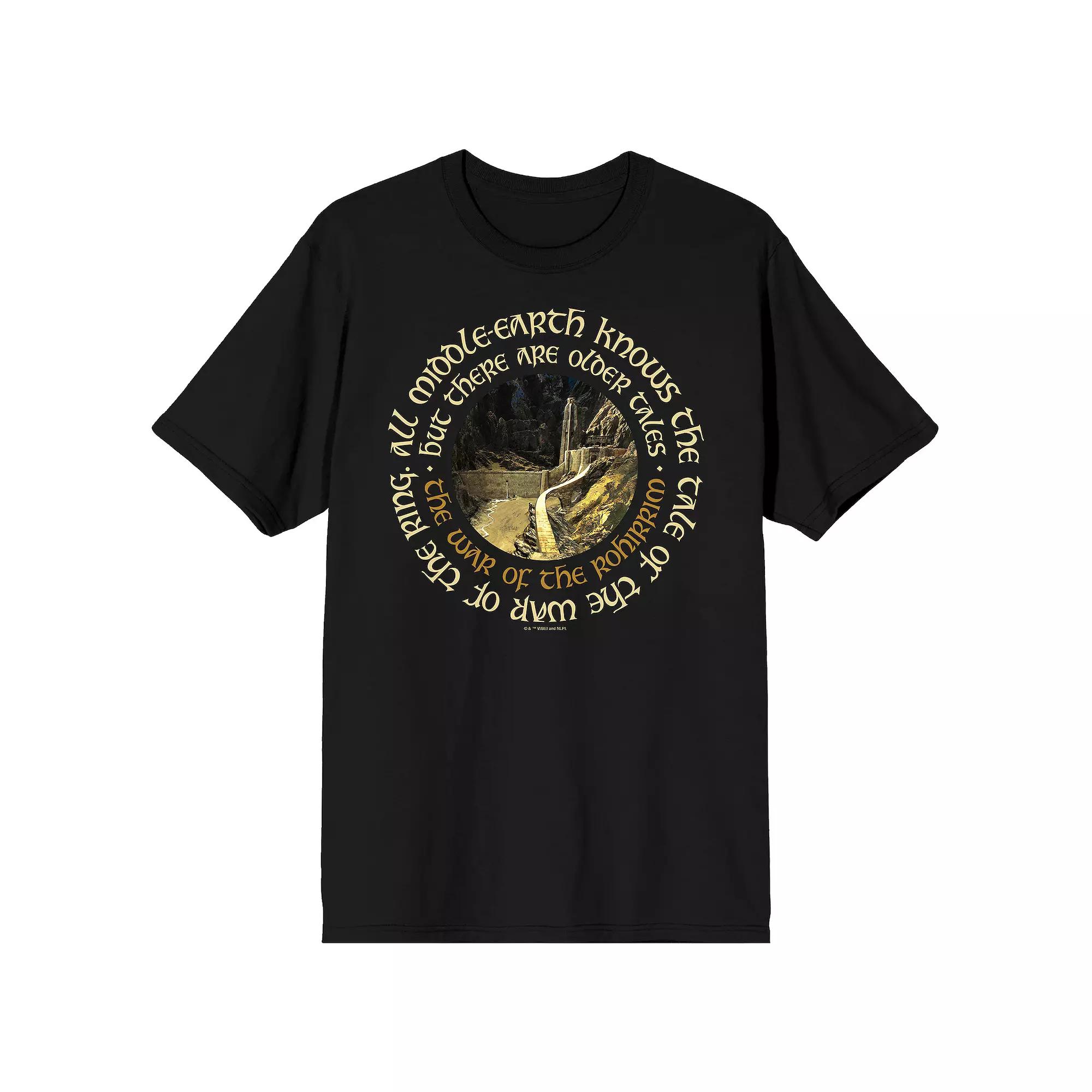 Mens Lord of the Rings War of Rohirrim Short Sleeve Graphic T-Shirt Product Image