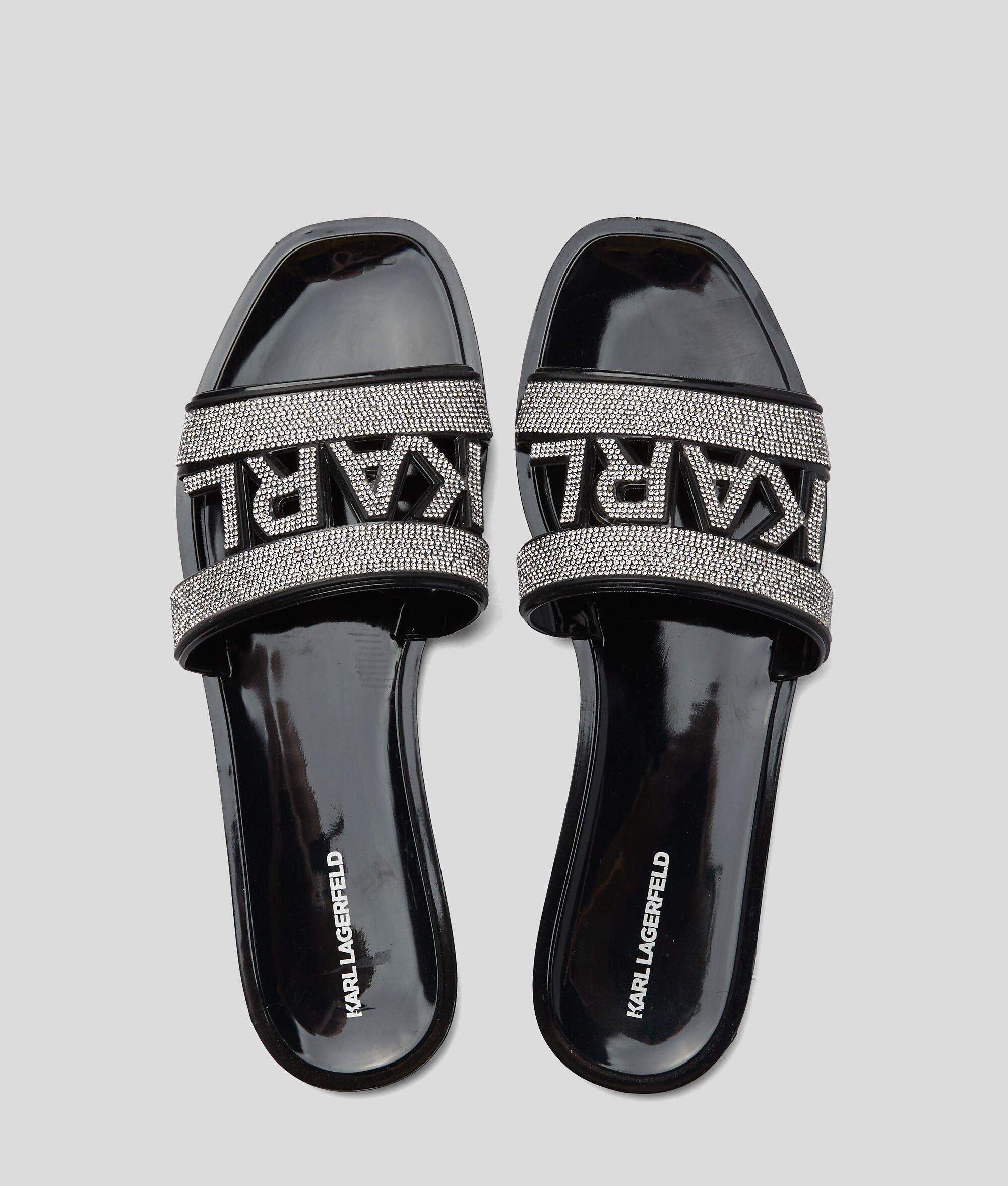 JELLY RHINESTONE SANDALS Product Image