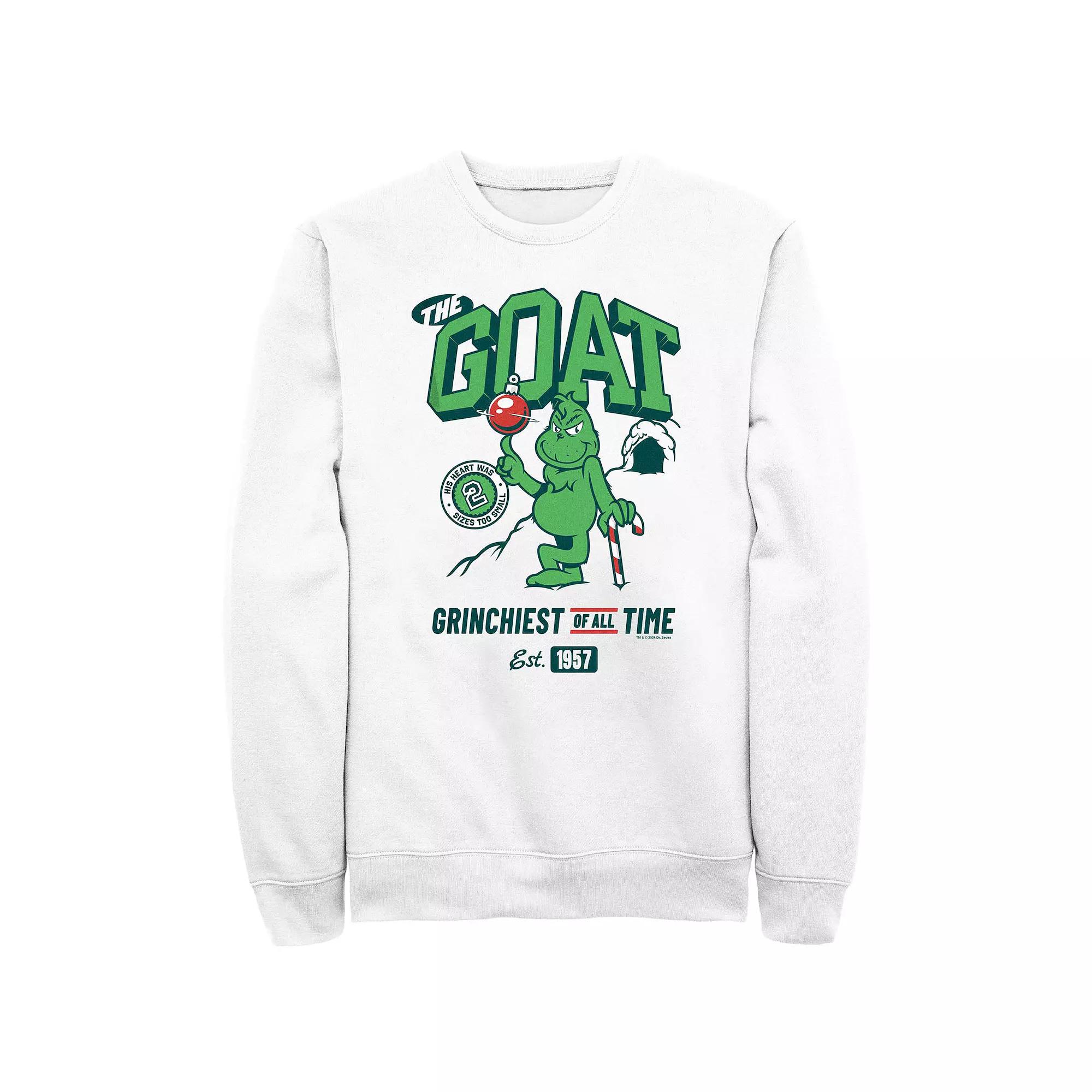 Big & Tall Dr. Seuss Grinch Grinchiest Of All Time Graphic Fleece, Men's,  Product Image