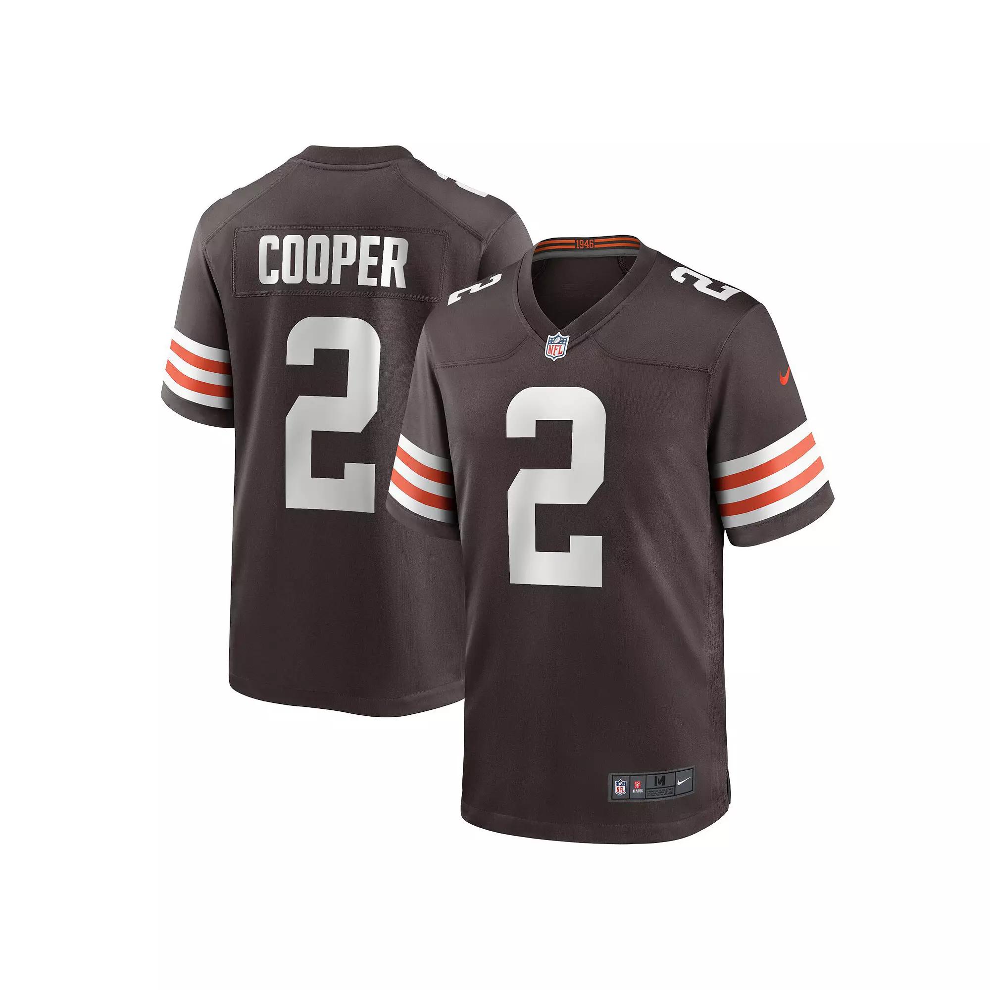 Men's Nike Amari Cooper Brown Cleveland Browns Player Game Jersey, Size: 2XL Product Image