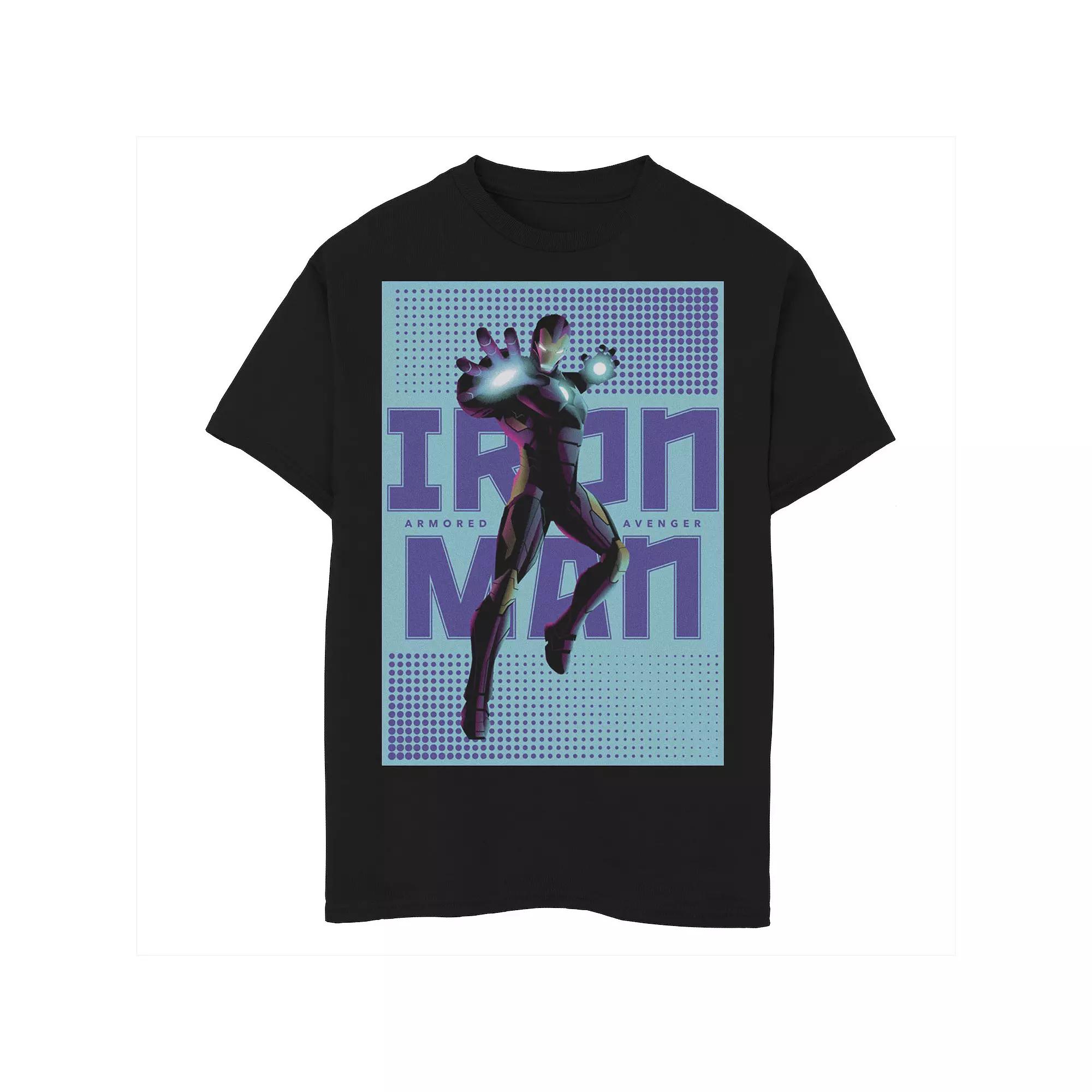 Boys 8-20 Marvel Iron Man Halftone Pop Art Poster Graphic Tee, Boy's,  Product Image
