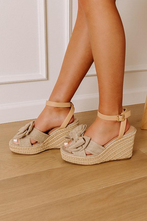 The Kaylani Woven Wedge in Natural Product Image