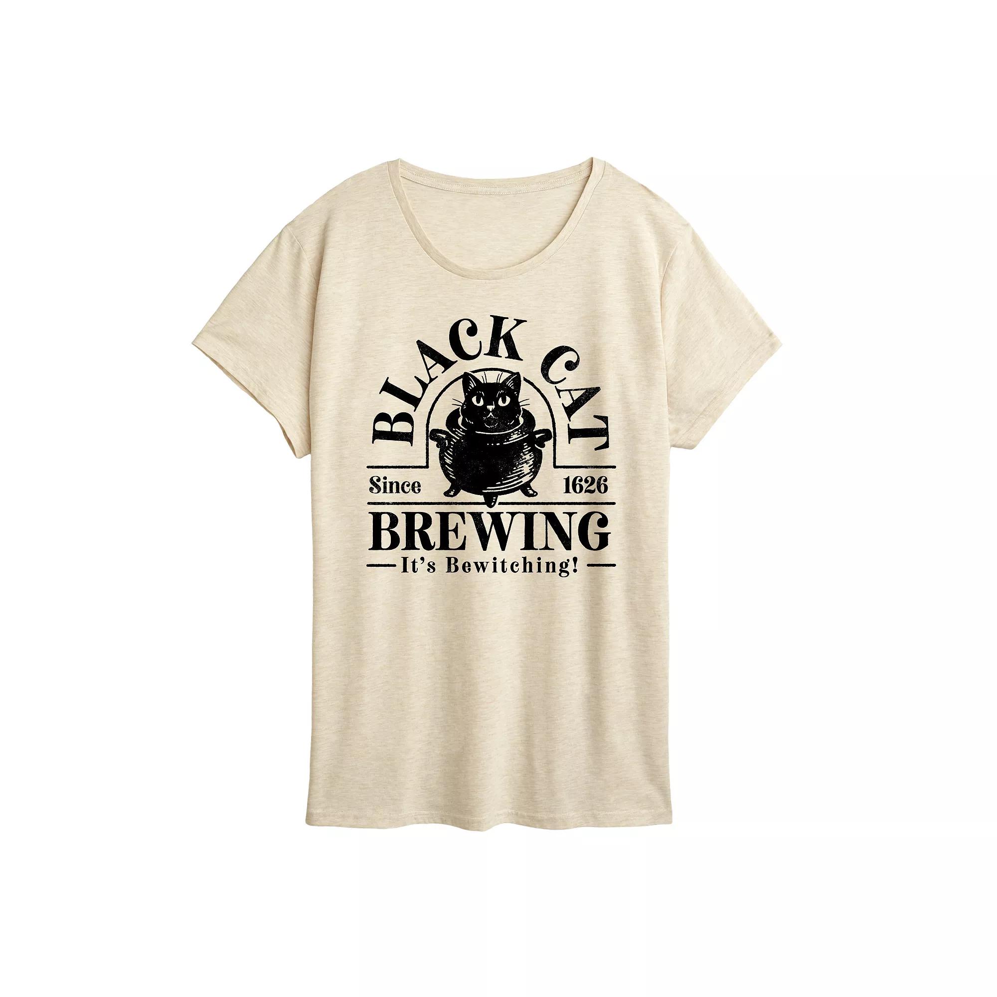Women's Black Cat Brewing Graphic Tee,  Product Image