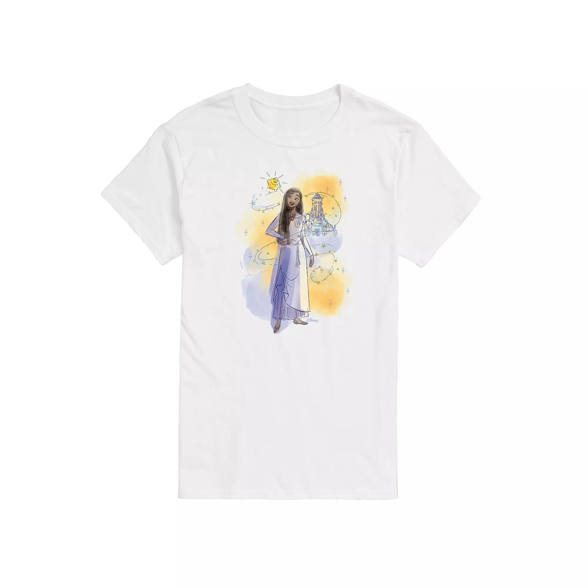 Disney's Wish Big & Tall Asha And Star Graphic Tee, Men's,  Product Image