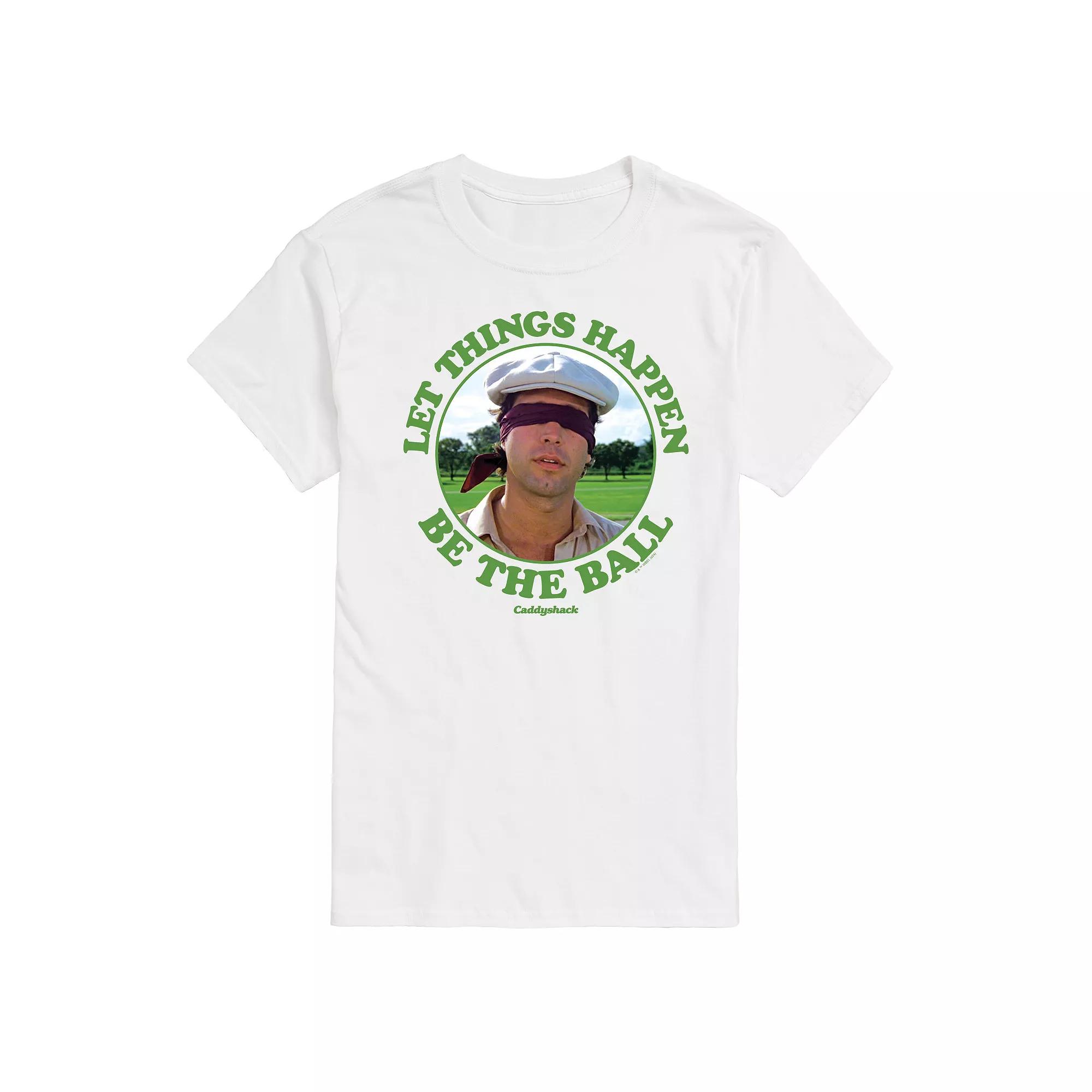 Big & Tall Caddyshack Let Things Happen Be The Ball Graphic Tee, Men's,  Product Image