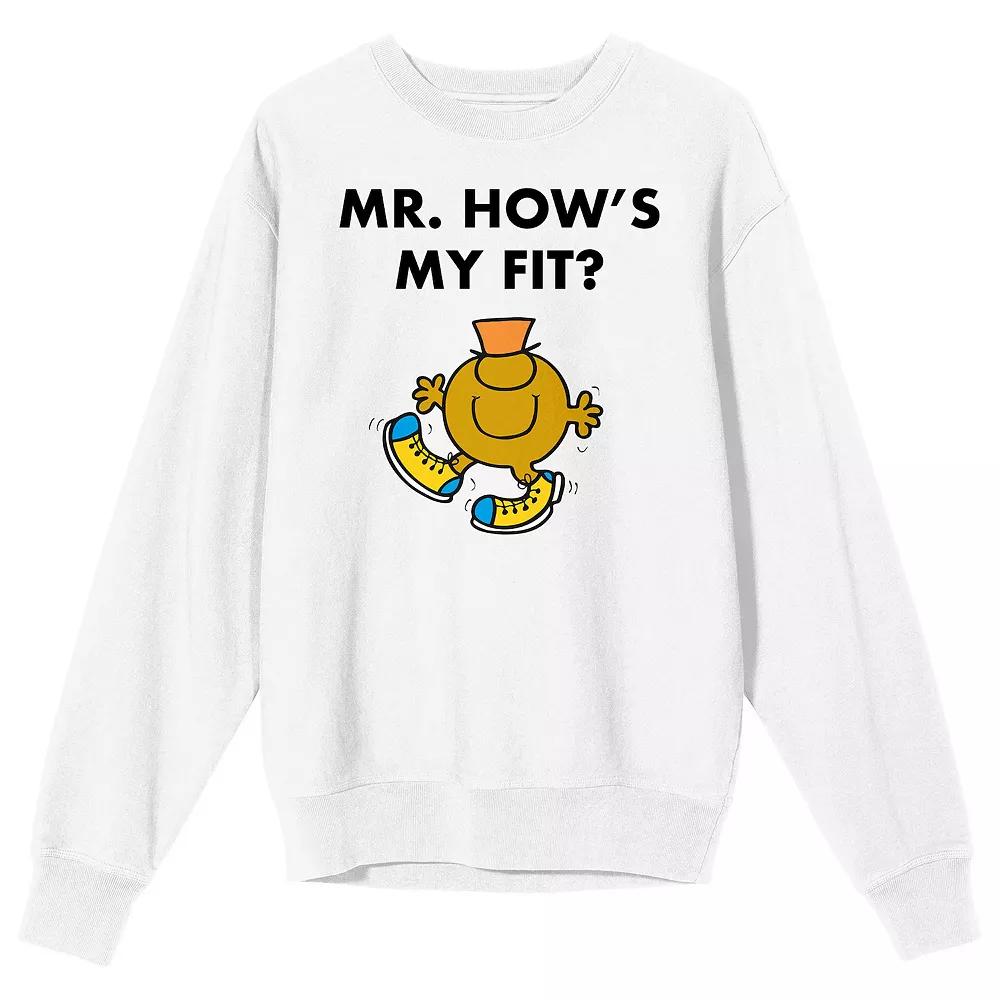 Men's Mr. Men And Little Miss Meme "Mr. How's My Fit" Long Sleeve Graphic Tee,  Product Image