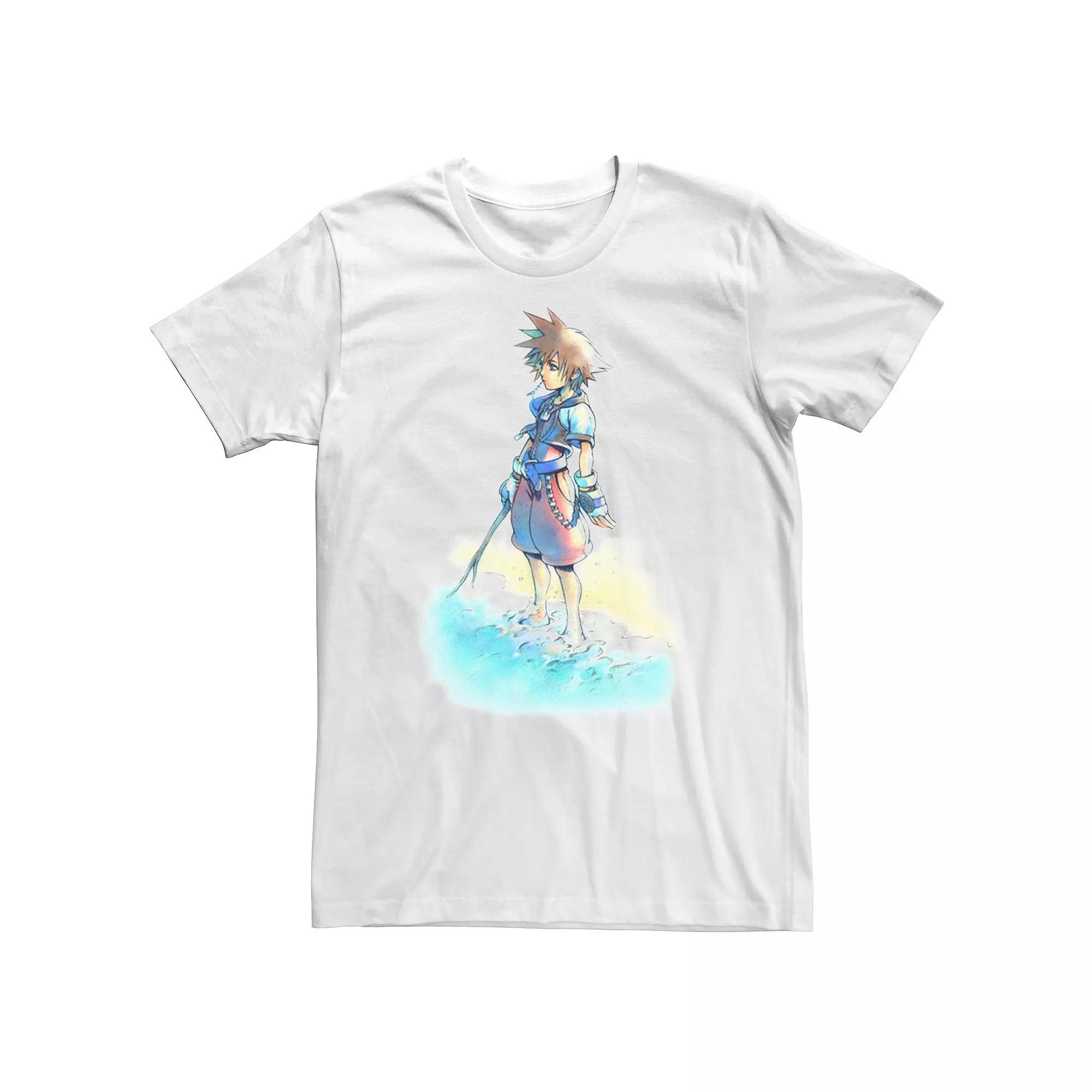Big & Tall Disney Kingdom Hearts Sora Beach Sketch Tee, Men's,  Product Image