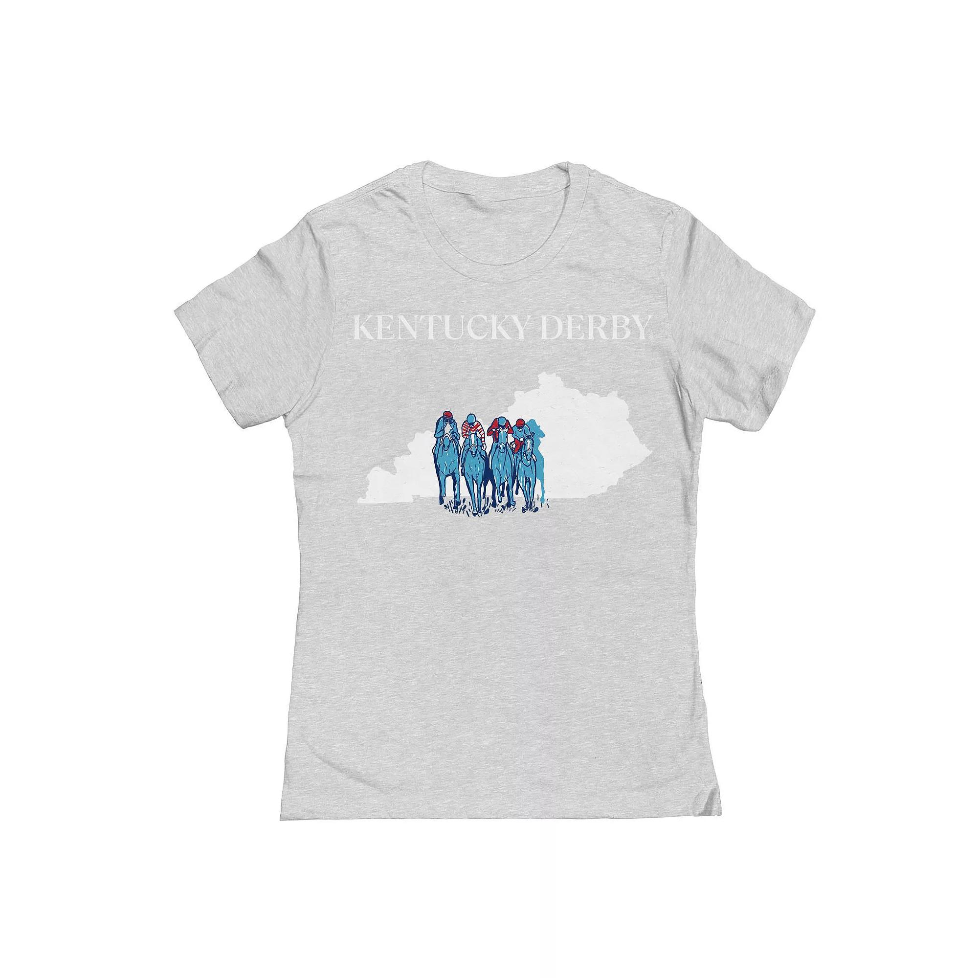 Juniors' Horizontal Logo Kentucky Derby Graphic T-Shirt, Women's,  Product Image