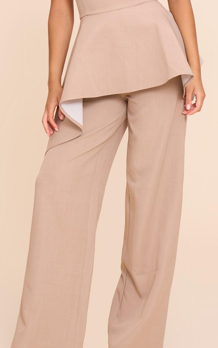 Taupe Premium Tailored Straight Leg Pant Product Image