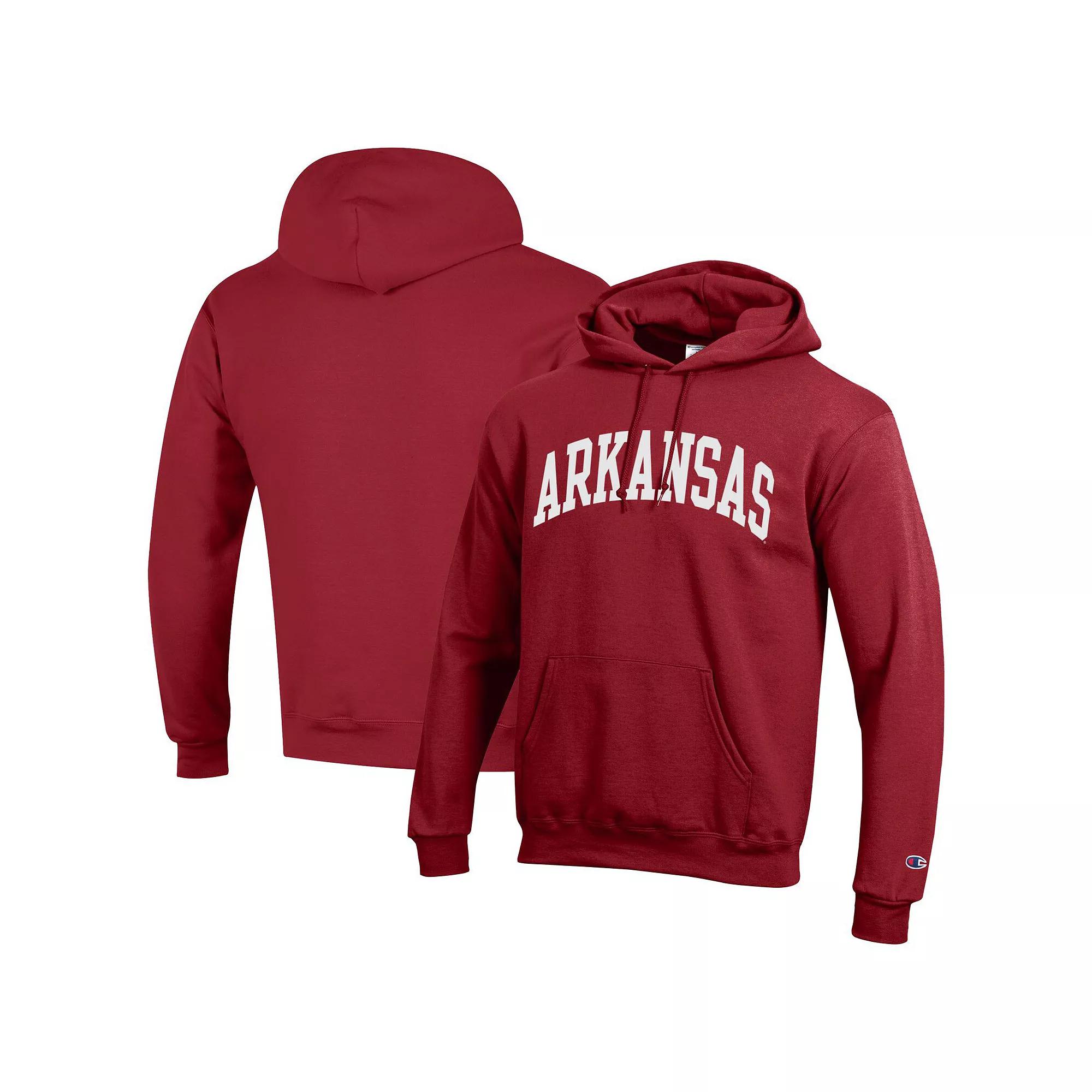 Men's Champion  Light Blue Columbia University Basic Arch Fleece Pullover Hoodie, Size: Large, Nc2 Light Product Image