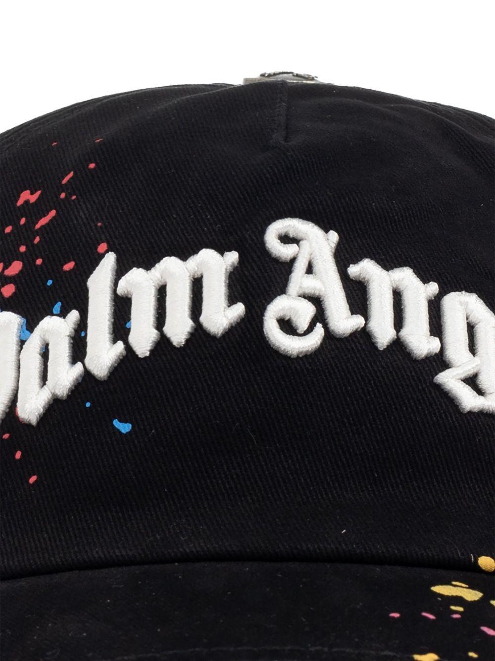 paint-splatter logo-embroidered cap Product Image