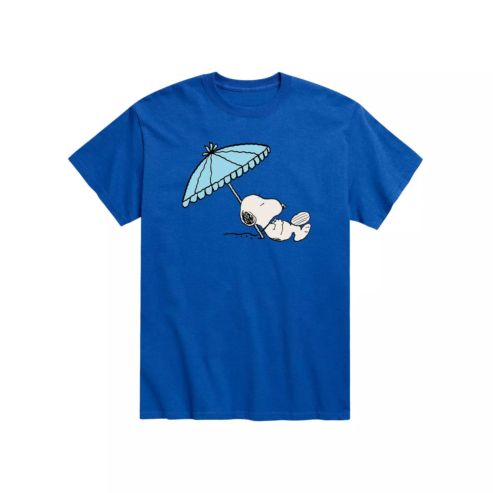 Men's Peanuts Snoopy Beach Umbrella Tee,  Product Image