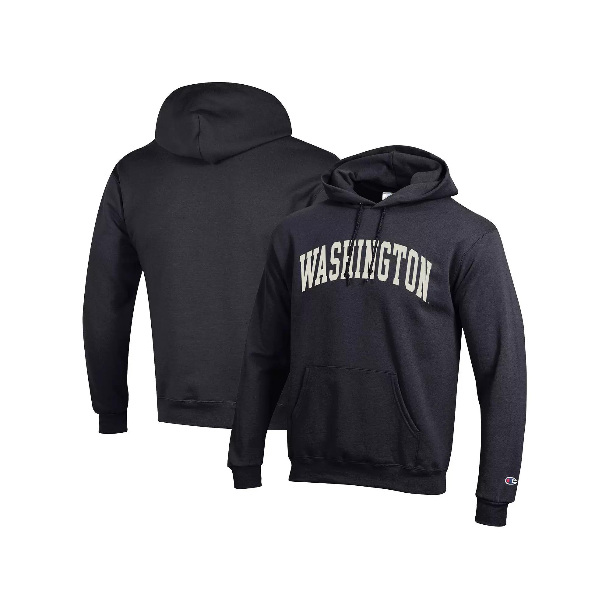 Men's Champion Black Wake Forest Demon Deacons Basic Arch Fleece Pullover Hoodie,  Product Image