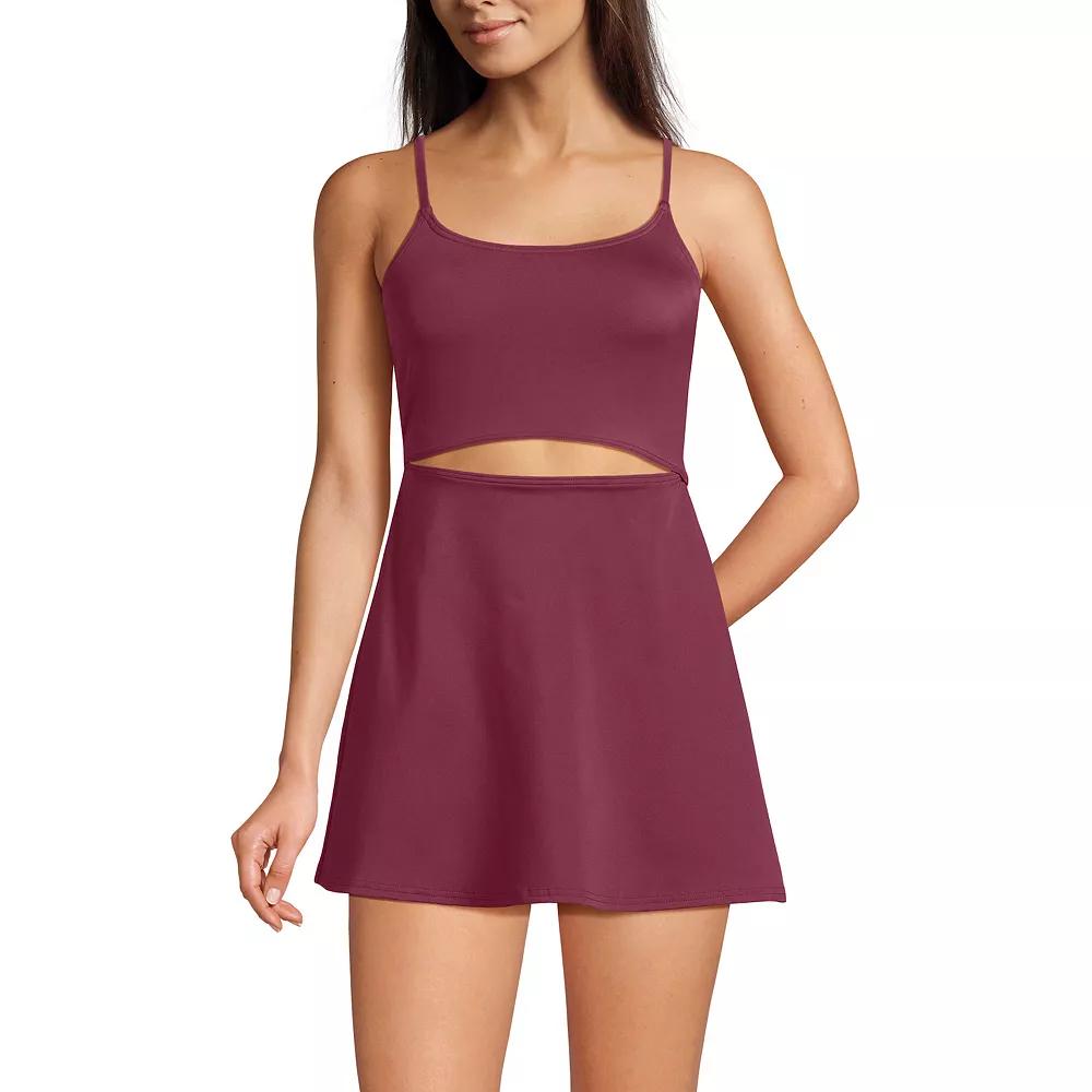 Women's Lands' End Tugless Monokini Swim Dress Swimsuit,  Product Image