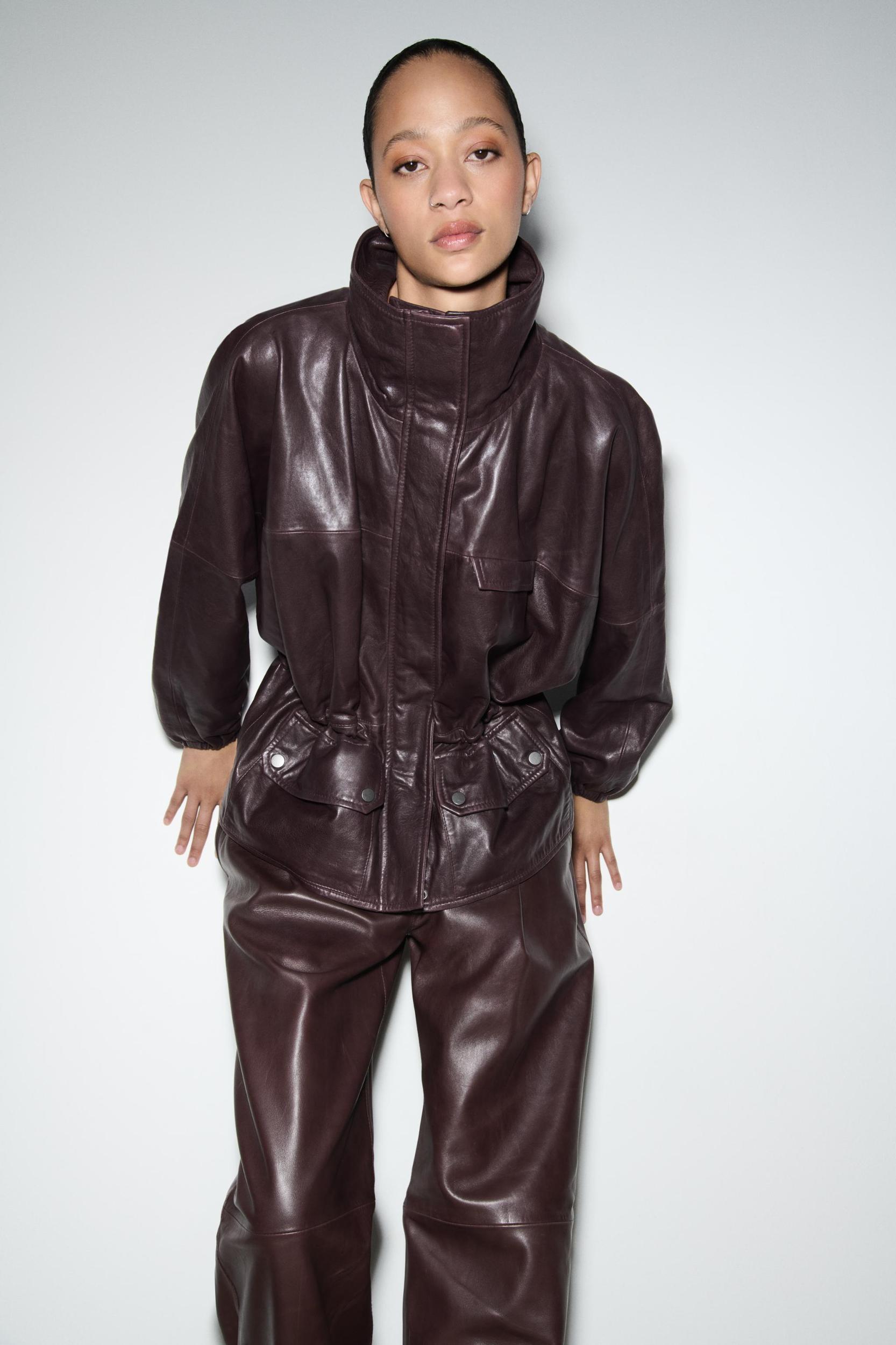 ZW COLLECTION LIMITED EDITION 100% LEATHER BALLOON PANTS Product Image