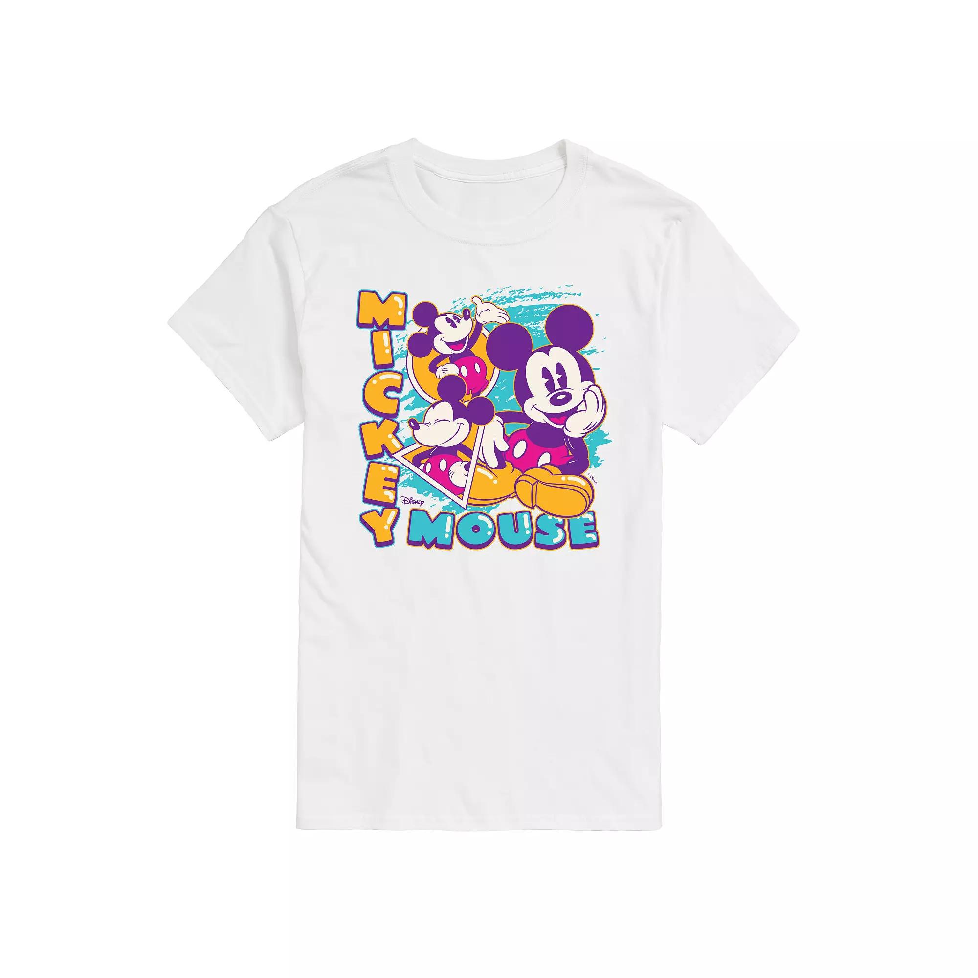 Disney's Mickey Mouse Men's Vintage Bootleg Graphic Tee,  Product Image