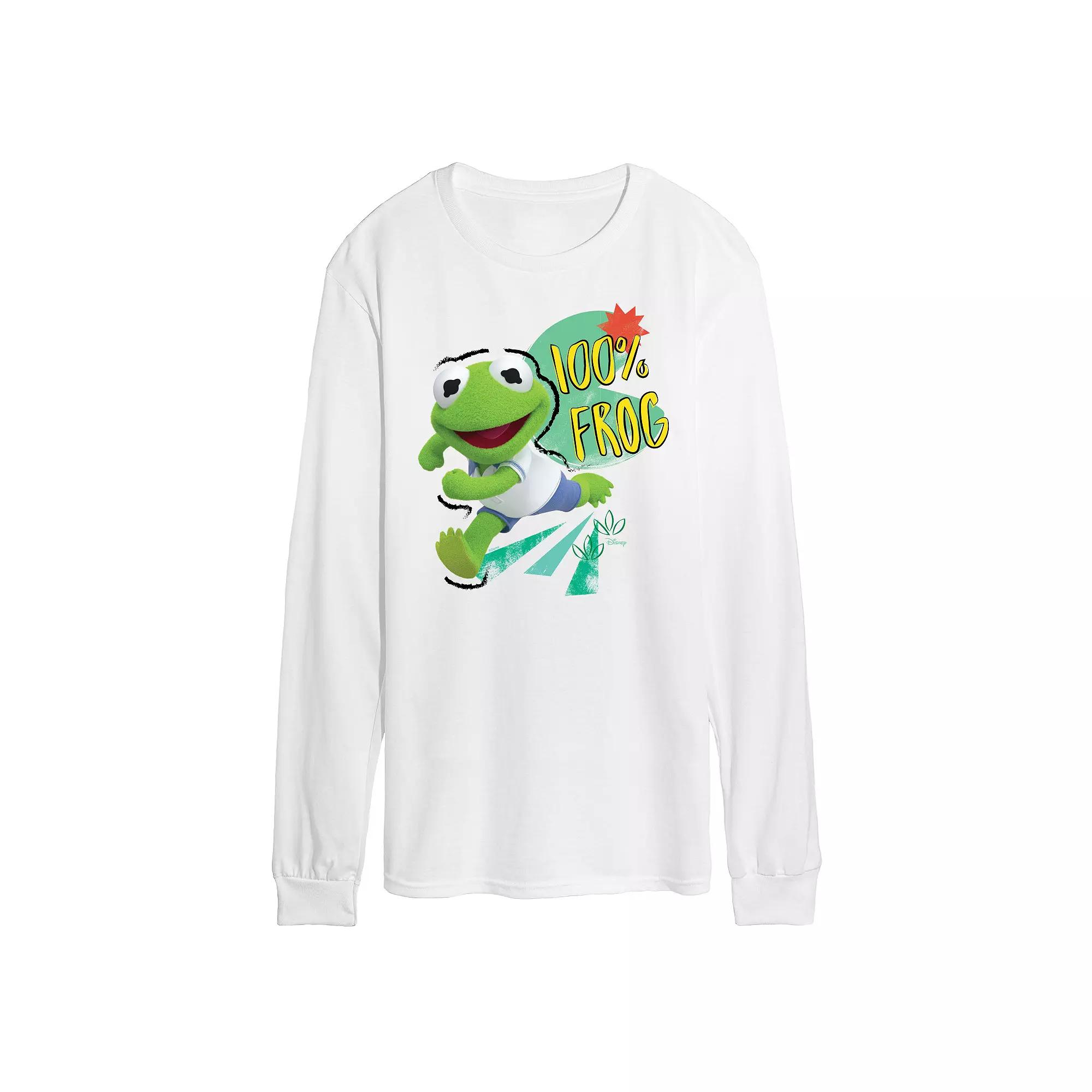 Disney's Muppets Babies Kermit Men's Long Sleeve Graphic Tee,  Product Image