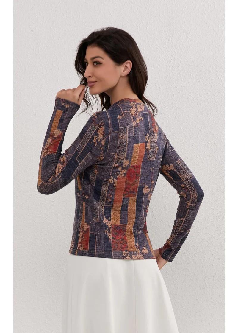 Vintage Mosiac Stretch Top Product Image