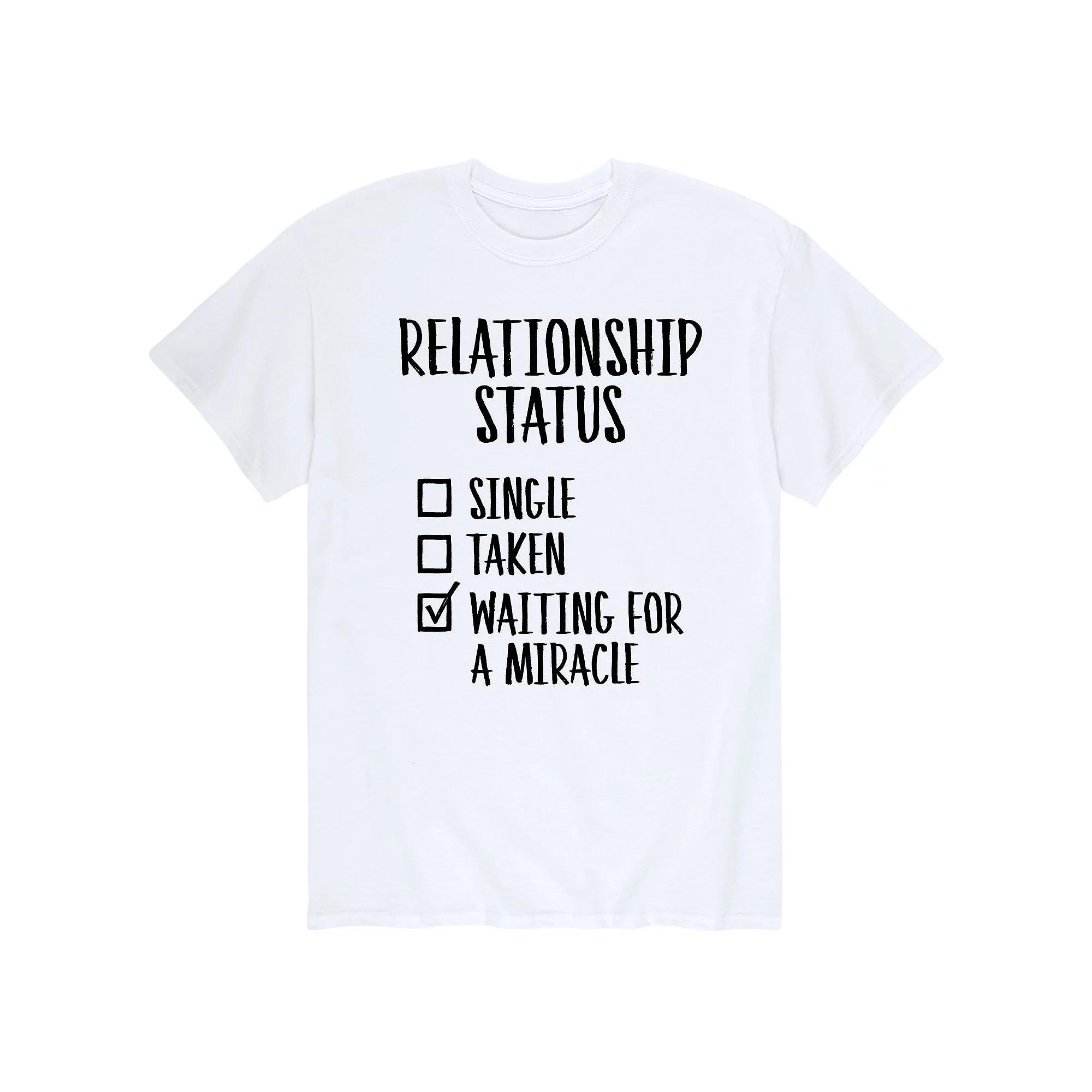 Men's Relationship Status Checklist Tee,  Product Image