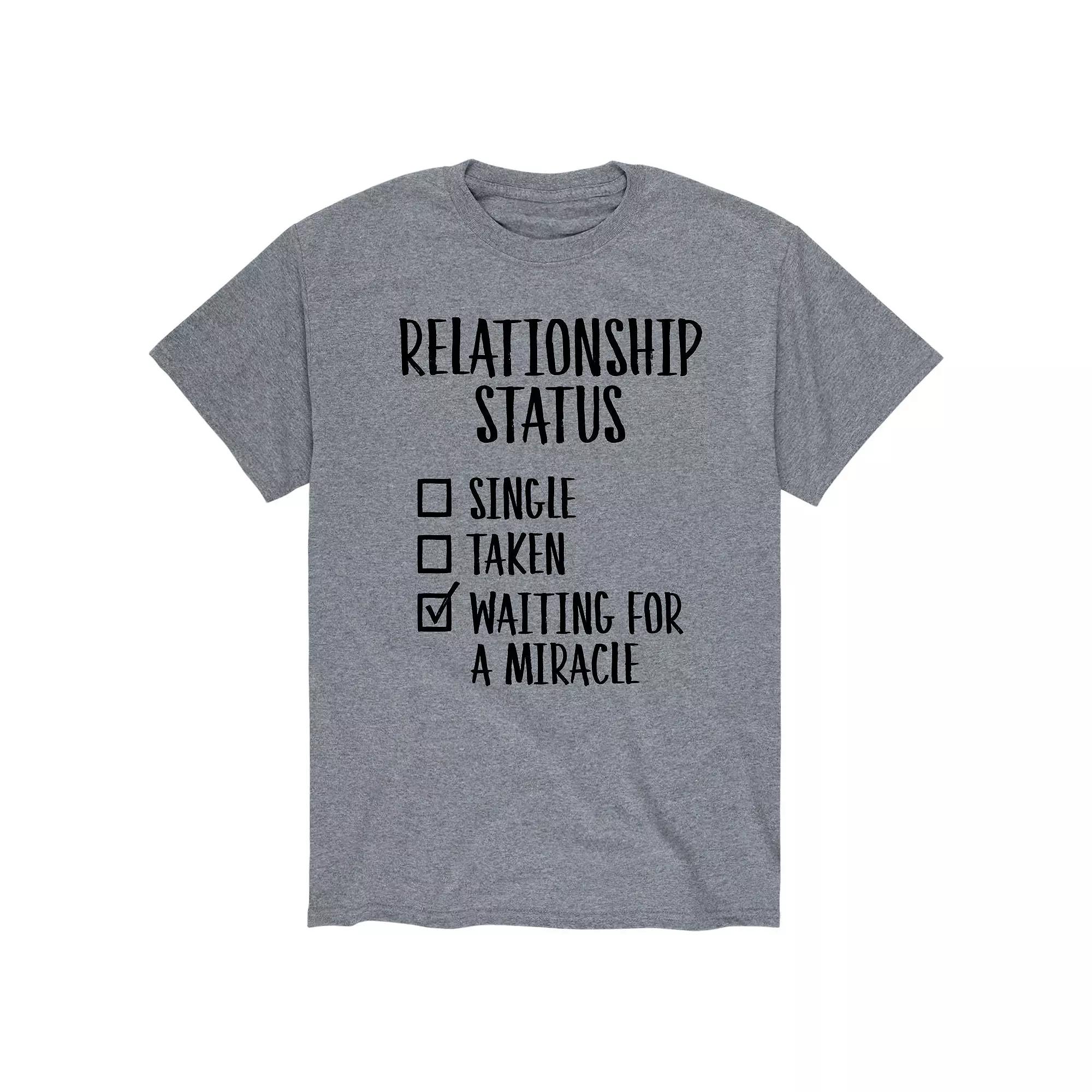 Men's Relationship Status Checklist Tee,  Product Image