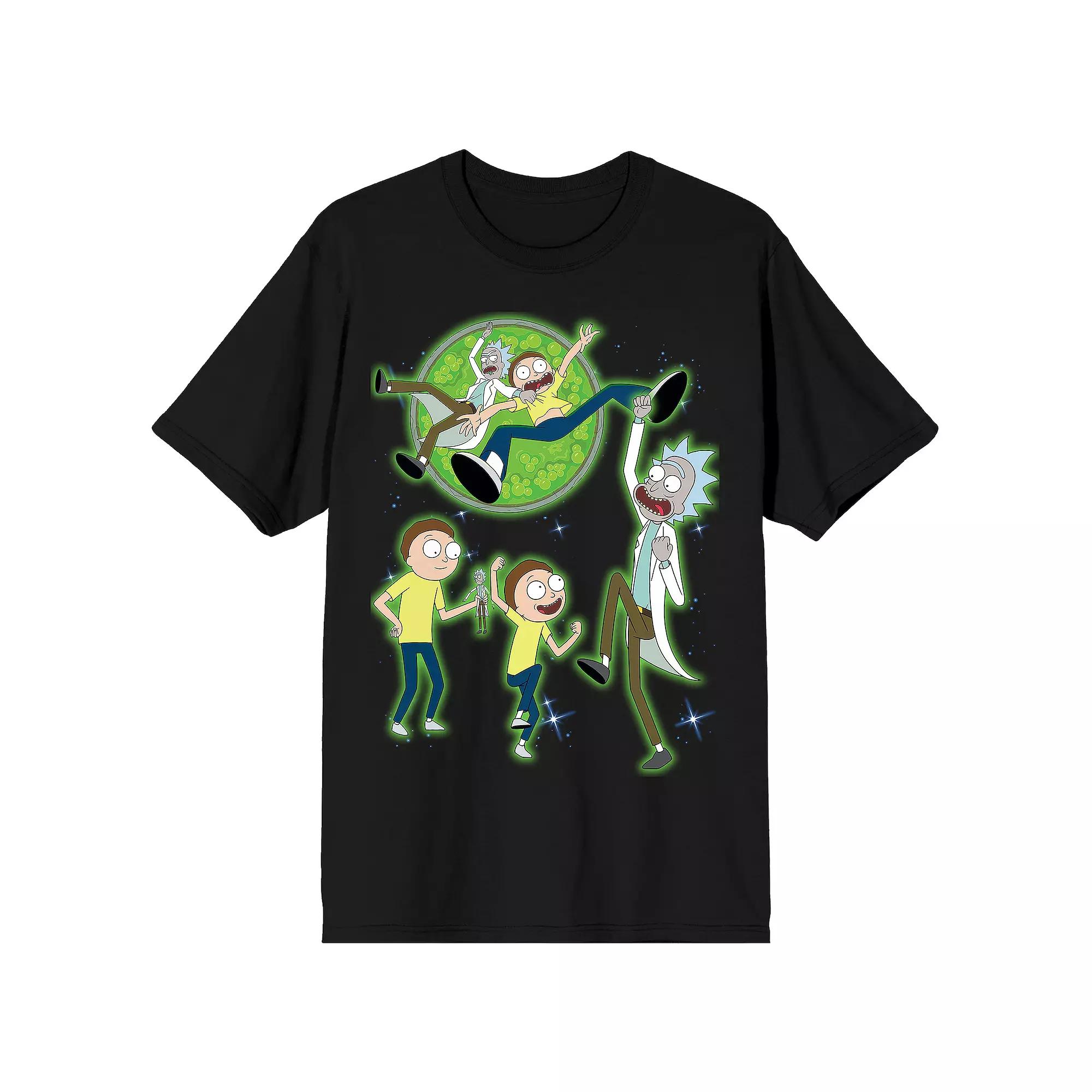 Men's Rick & Morty Portal Lasso Graphic Tee,  Product Image