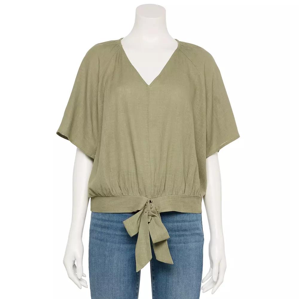 Women's Nine West Adaptive Tie-Front Top,  Product Image