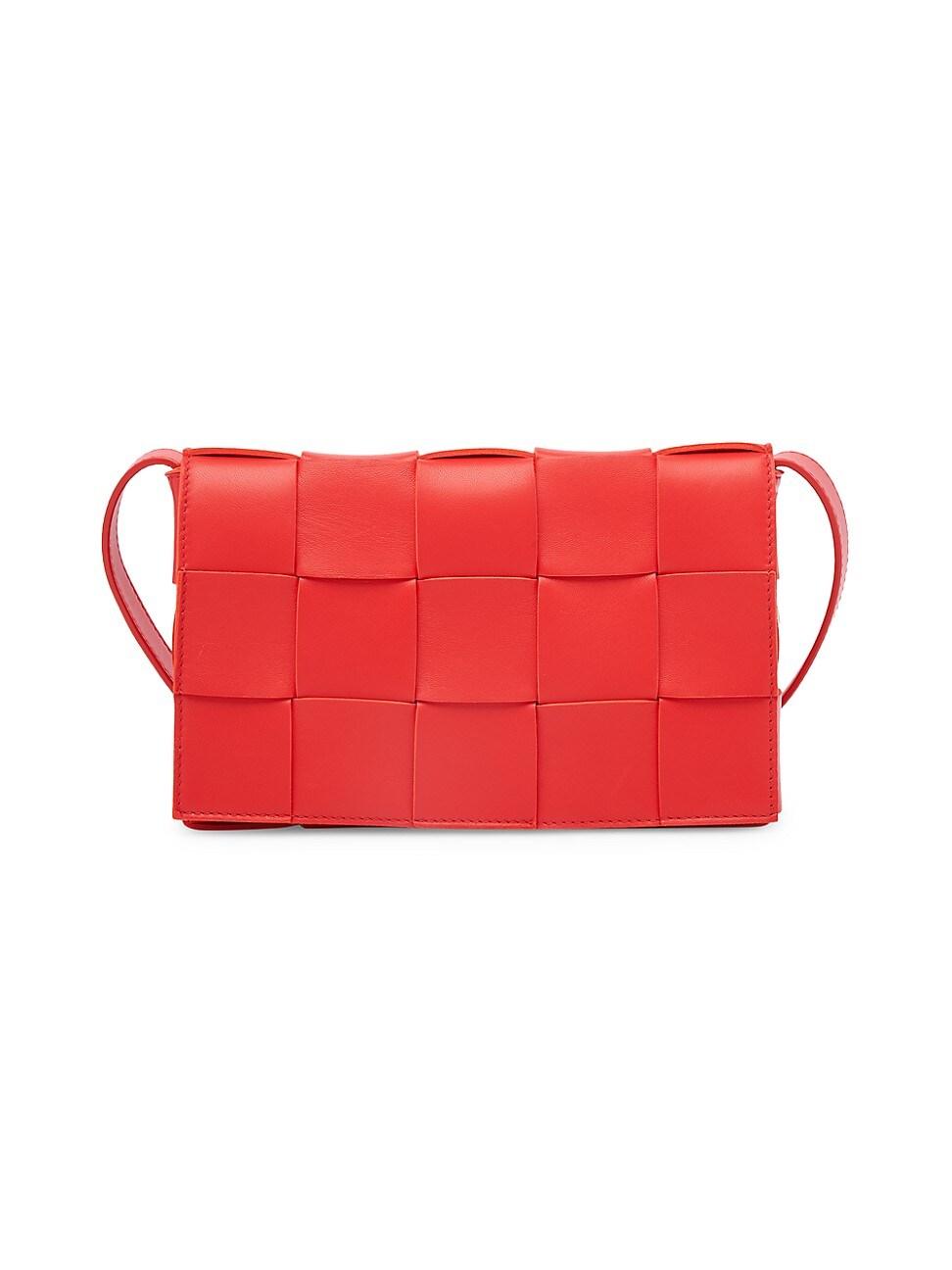 Womens The Cassette Intreccio Leather Crossbody Bag Product Image