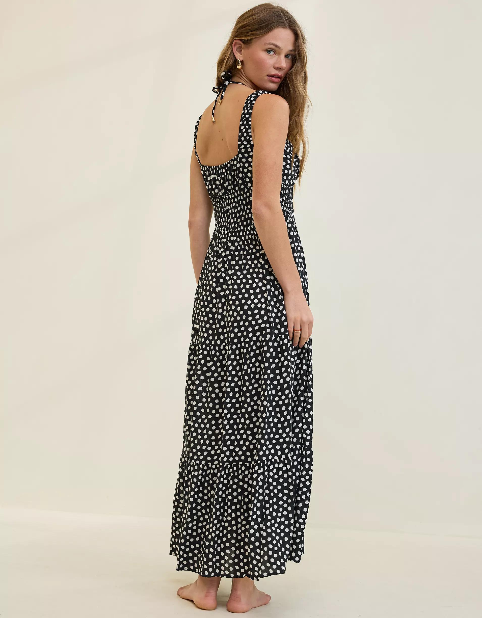 Aerie Polka Dot Maxi Dress Product Image